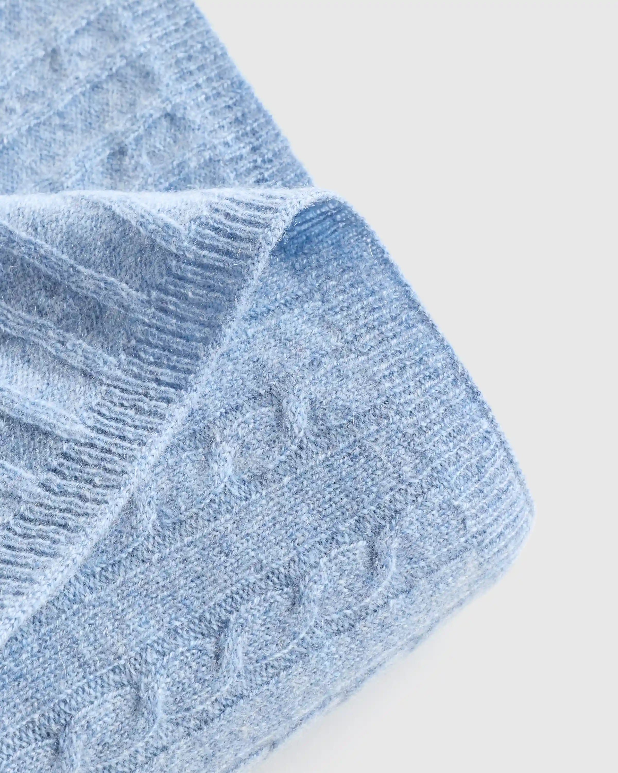 Mongolian Cashmere Cable Knit Baby Blanket