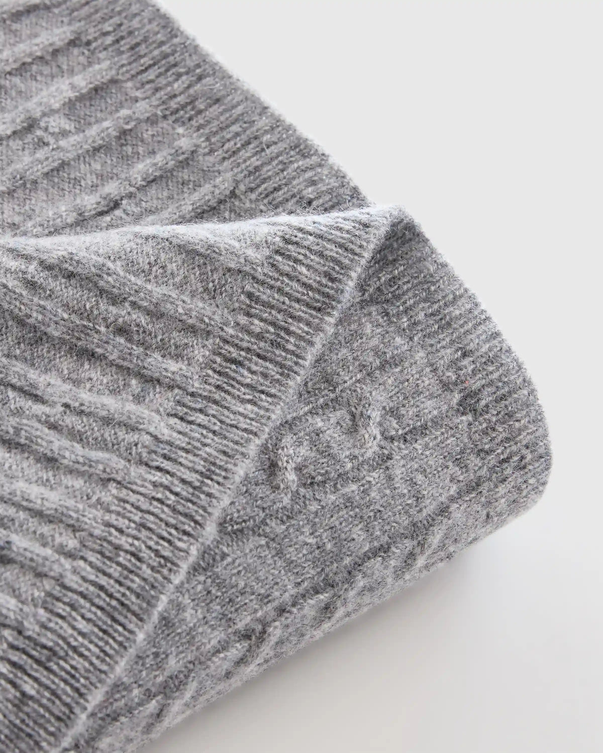 Mongolian Cashmere Cable Knit Baby Blanket