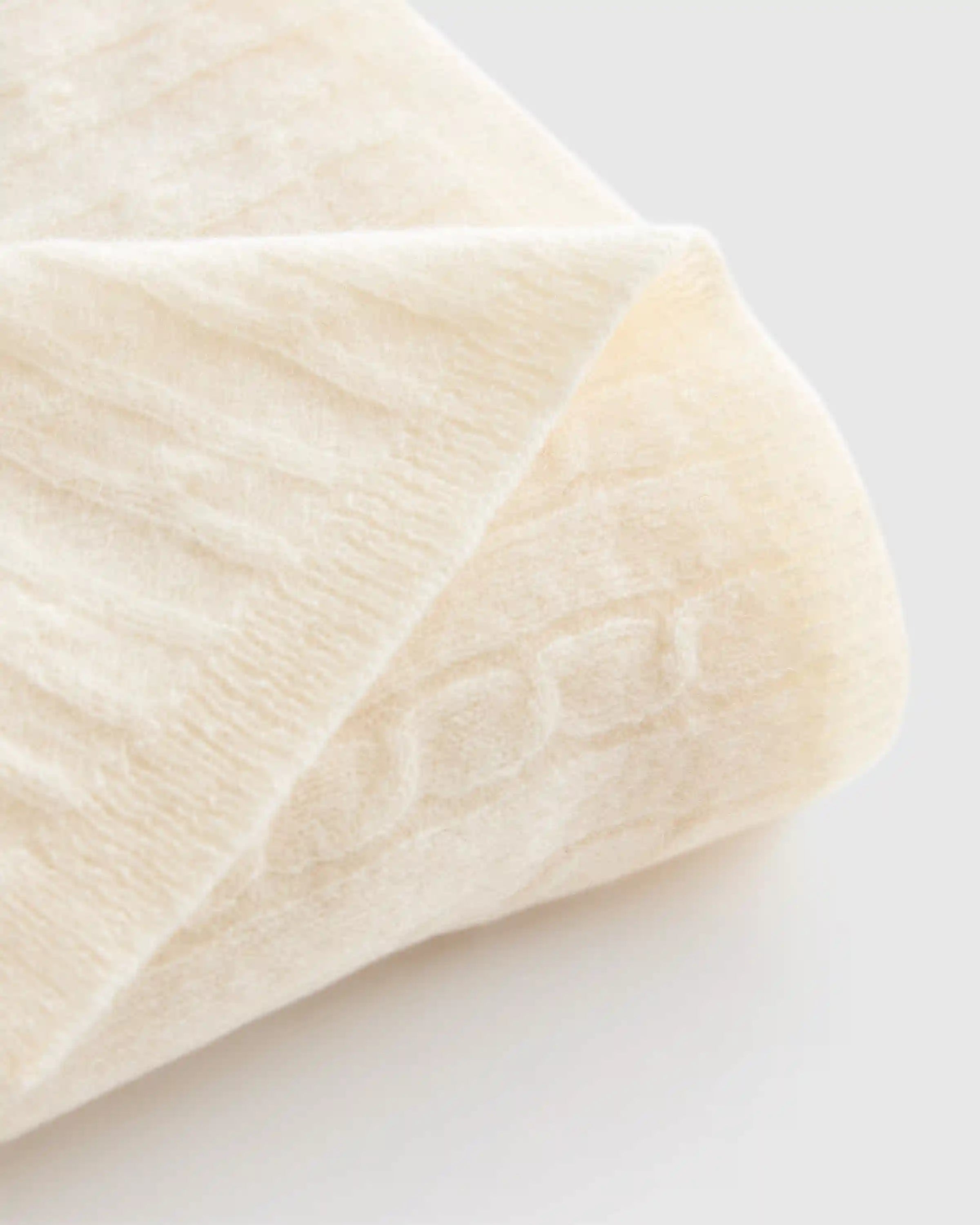 Mongolian Cashmere Cable Knit Baby Blanket