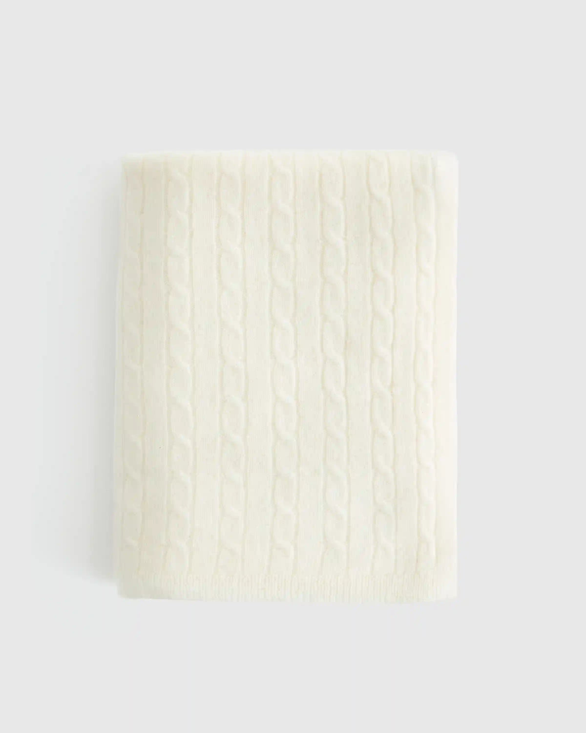 Mongolian Cashmere Cable Knit Baby Blanket