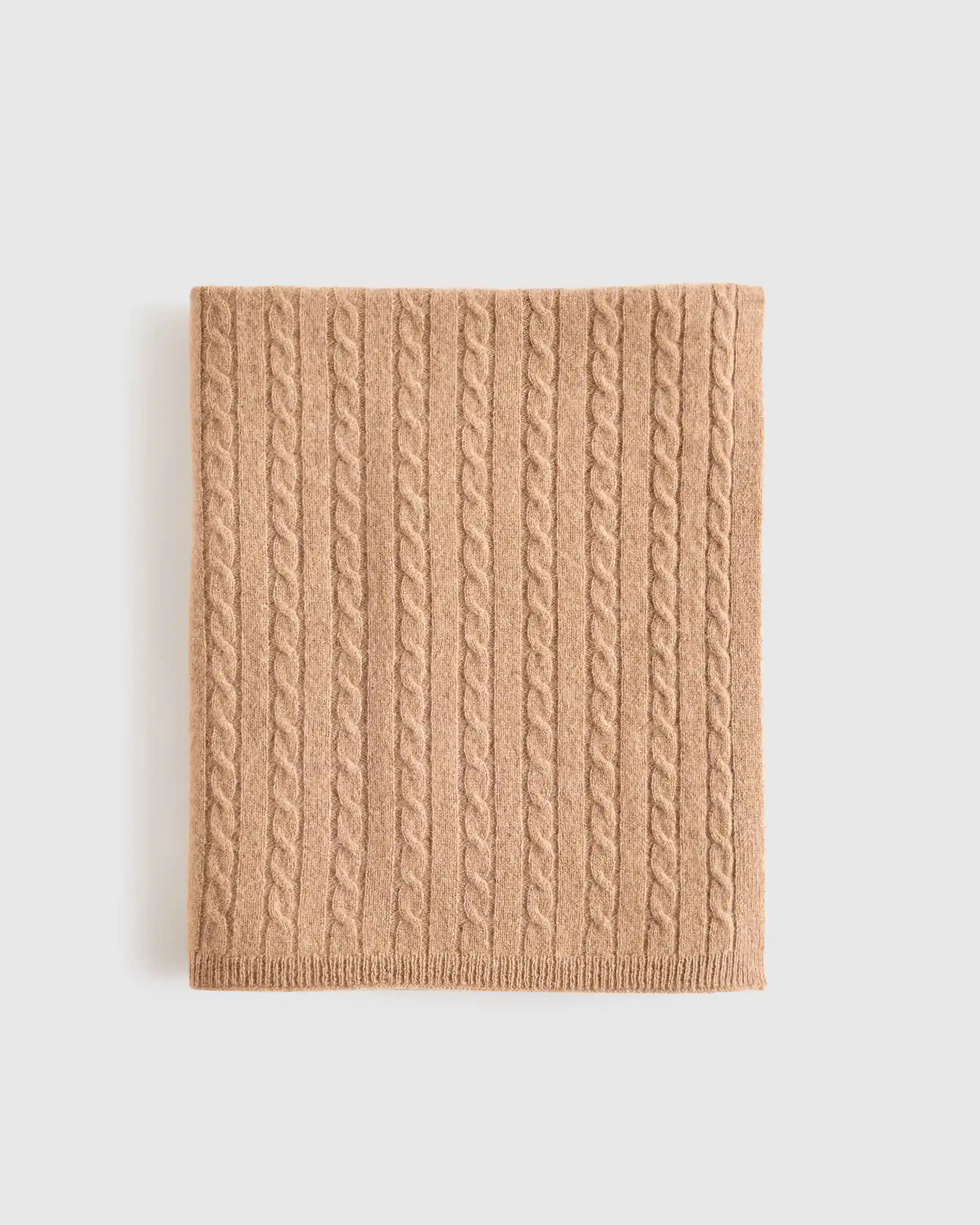 Mongolian Cashmere Cable Knit Baby Blanket