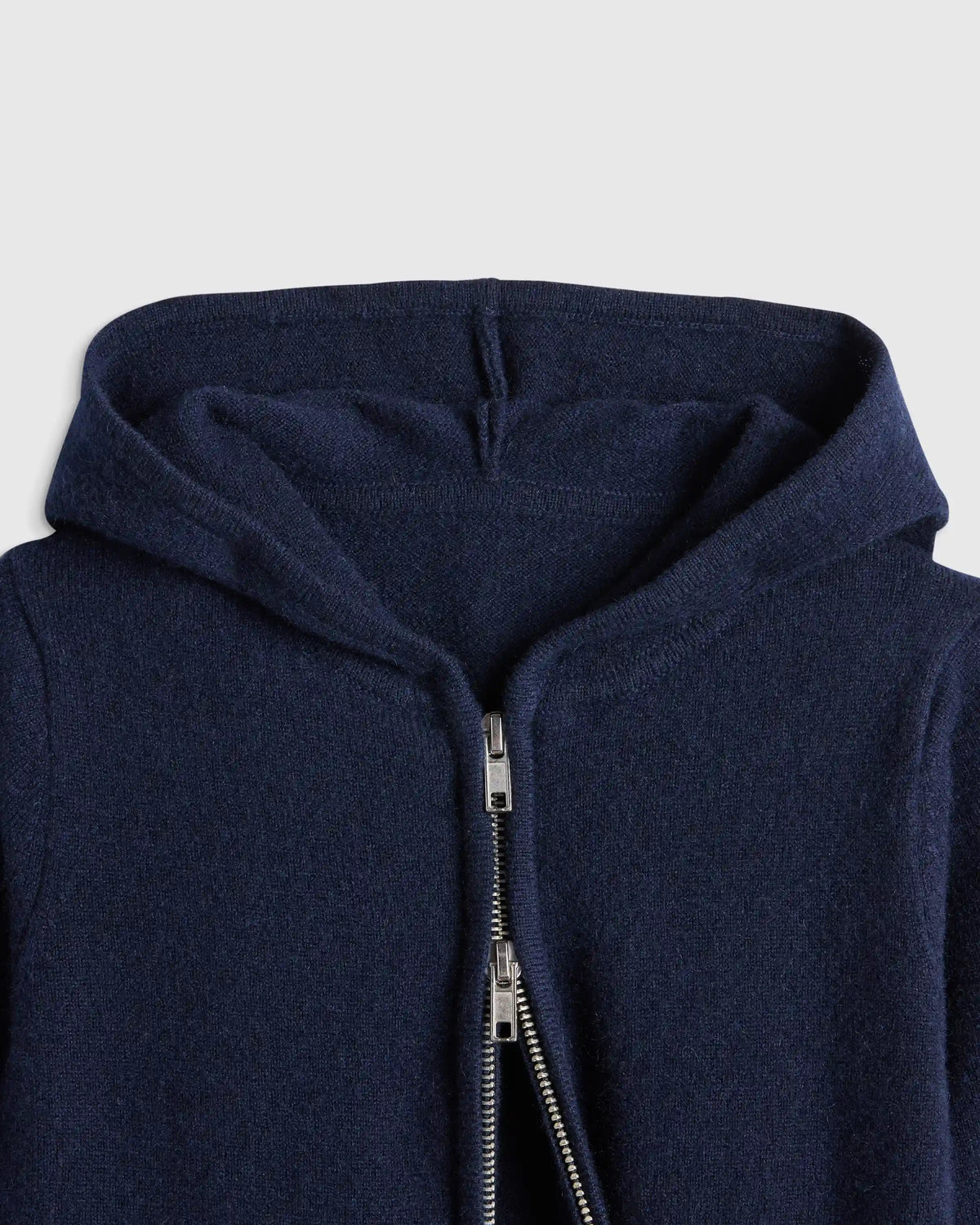 Washable Cashmere Full Zip Hoodie