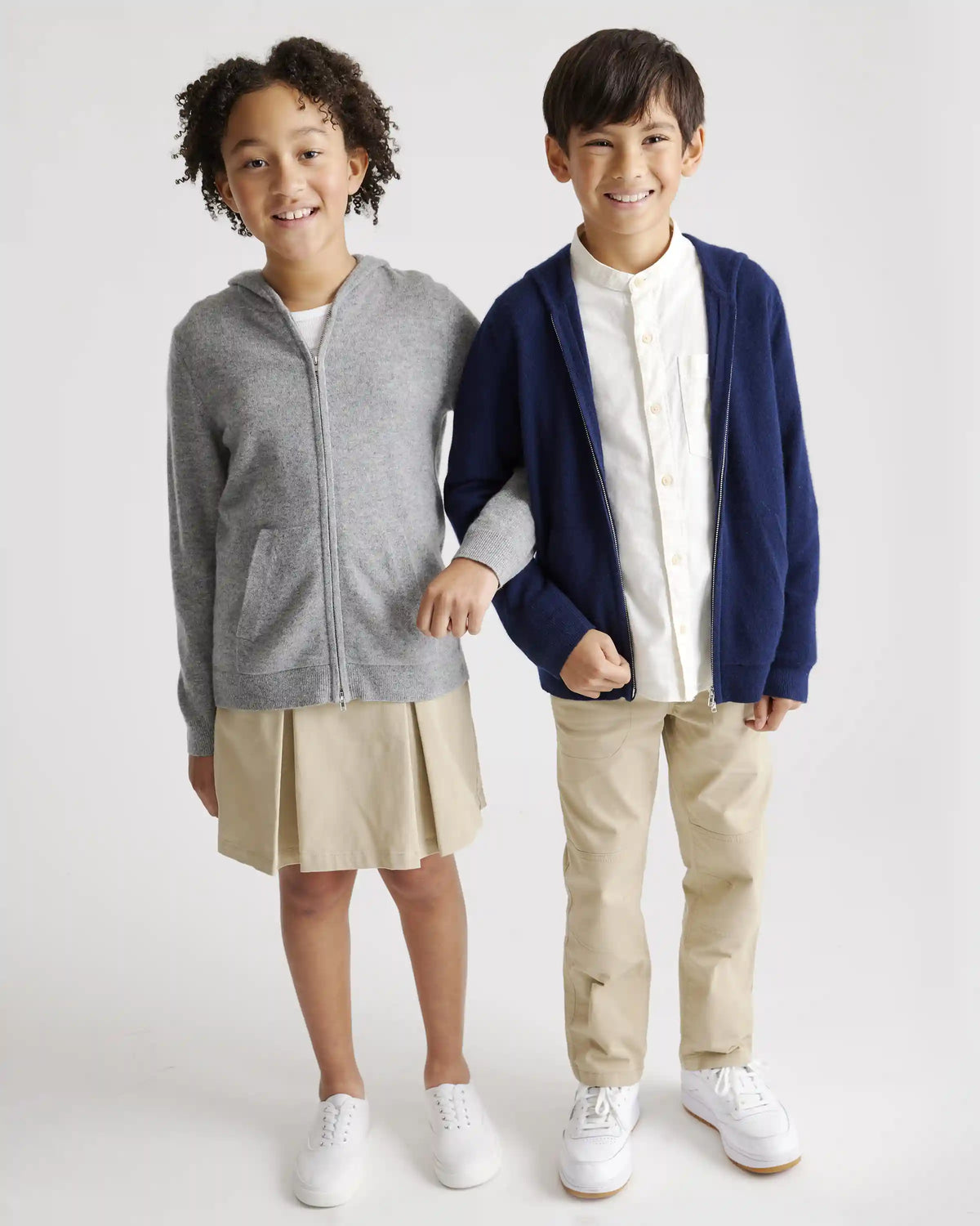 Washable Cashmere Full Zip Hoodie