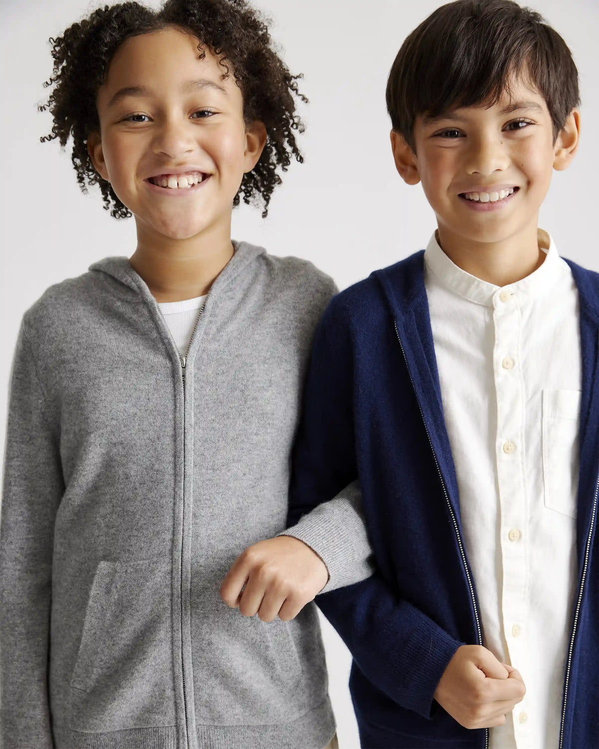Washable Cashmere Full Zip Hoodie