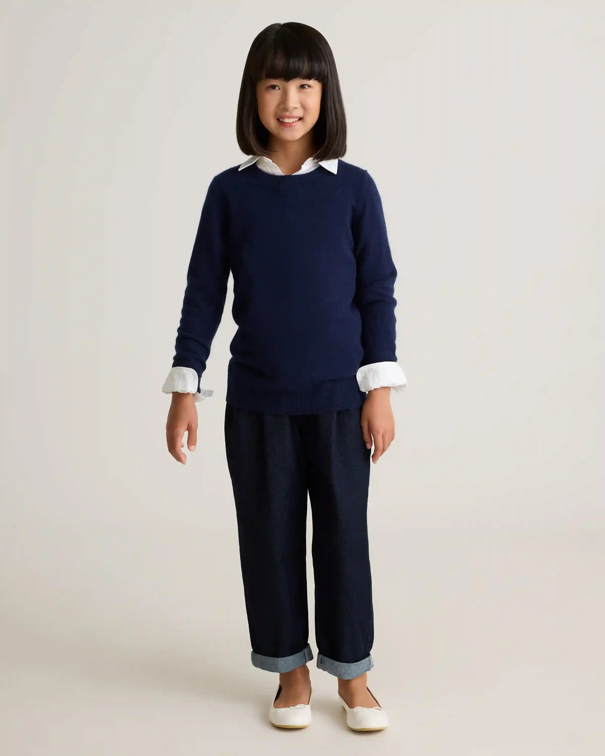 Washable Cashmere Crewneck Sweater