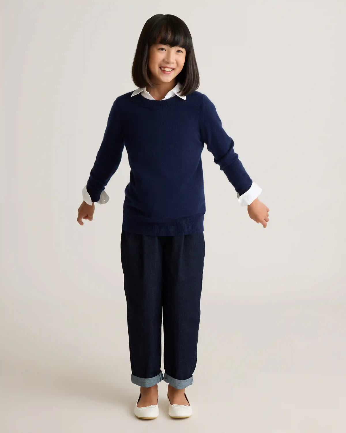 Washable Cashmere Crewneck Sweater