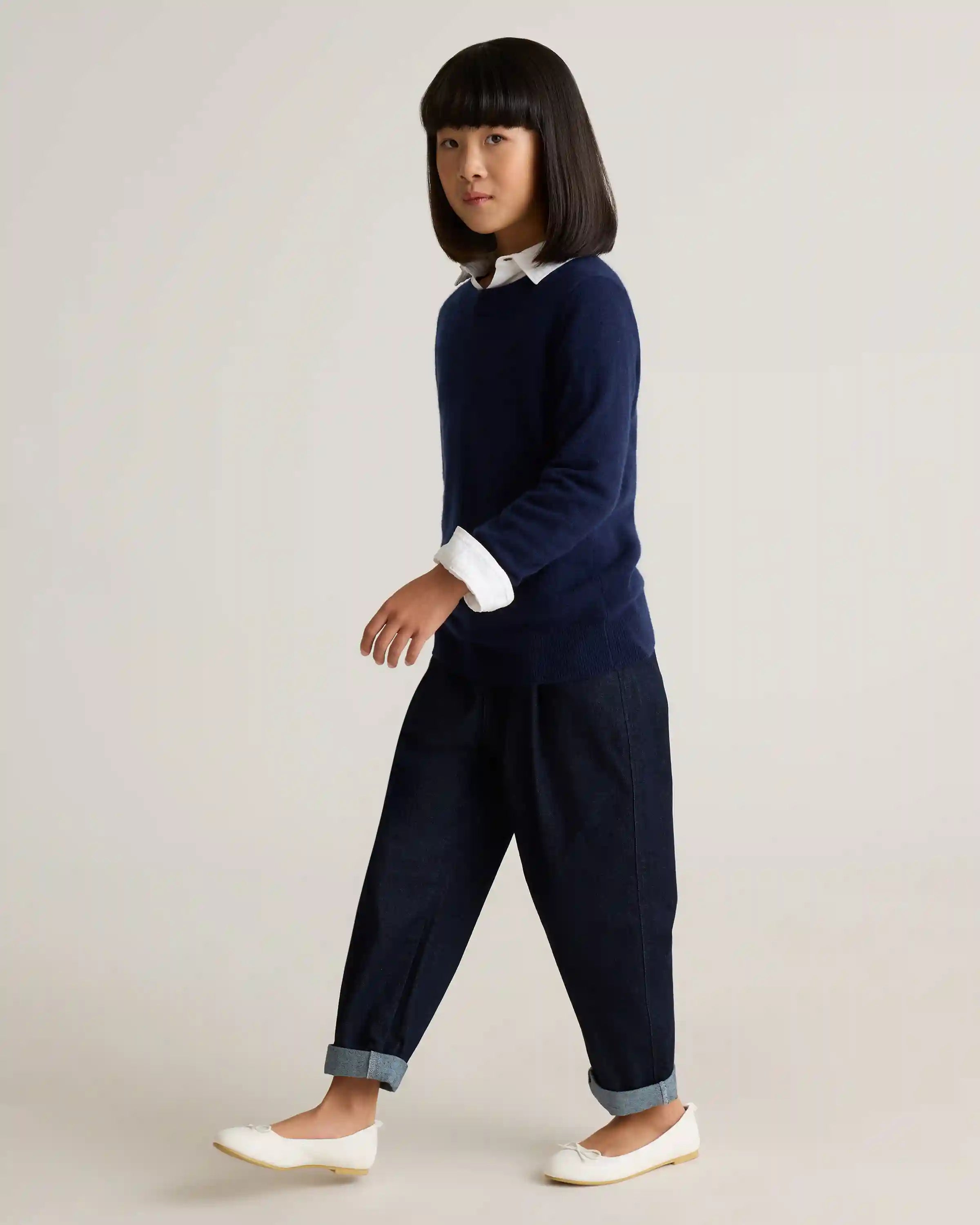 Washable Cashmere Crewneck Sweater