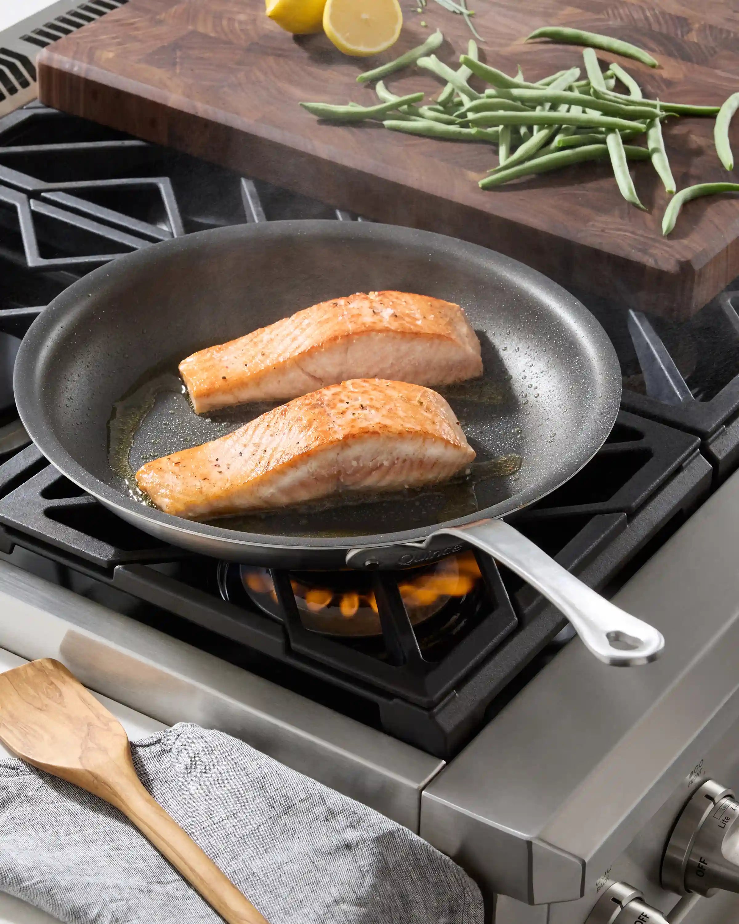 5-Ply Stainless Steel Nonstick Cookware: 2-Piece Frying Pan Set: 10" & 12"