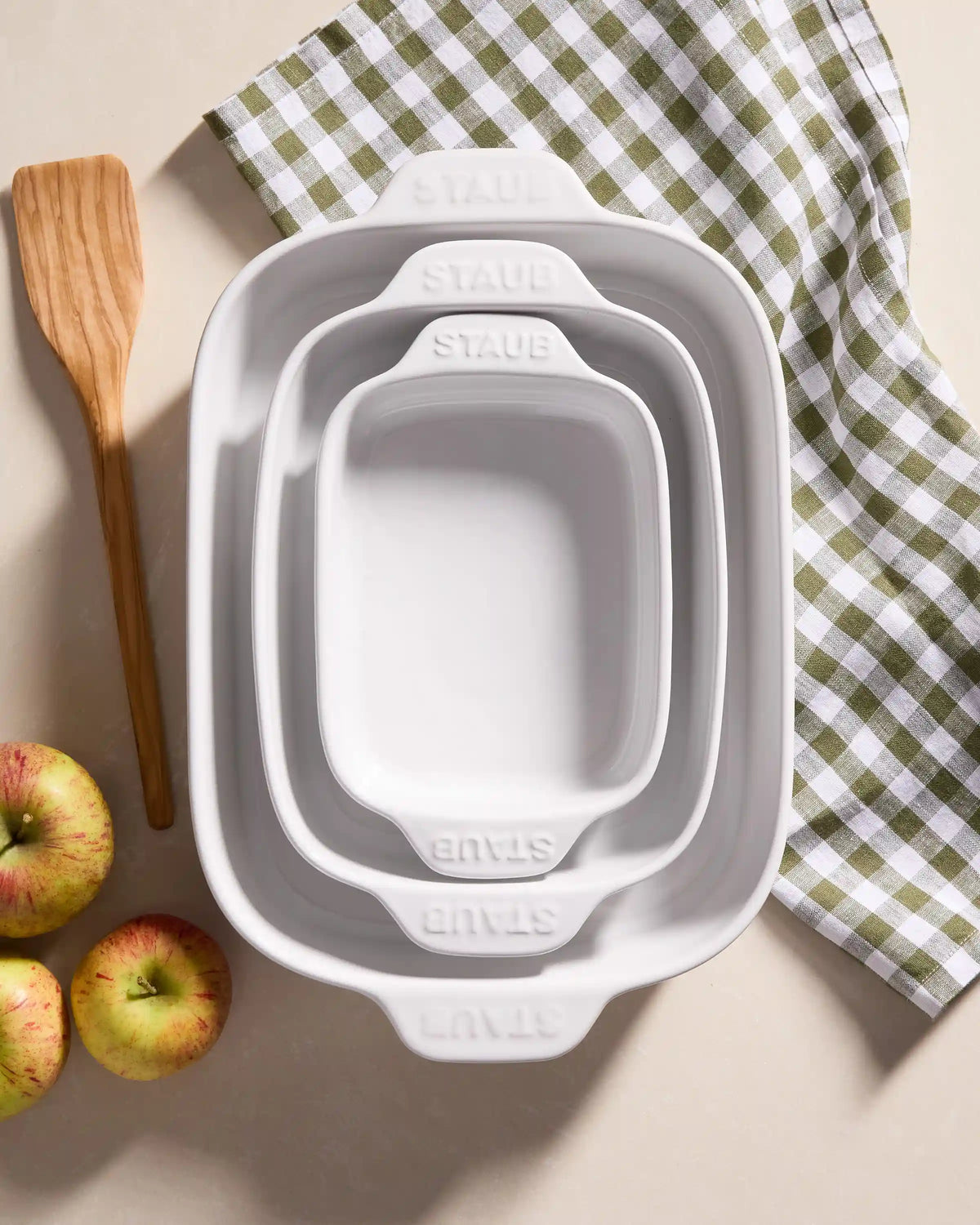 Stoneware Rectangular Baking Dishes, Set of 3 by STAUB