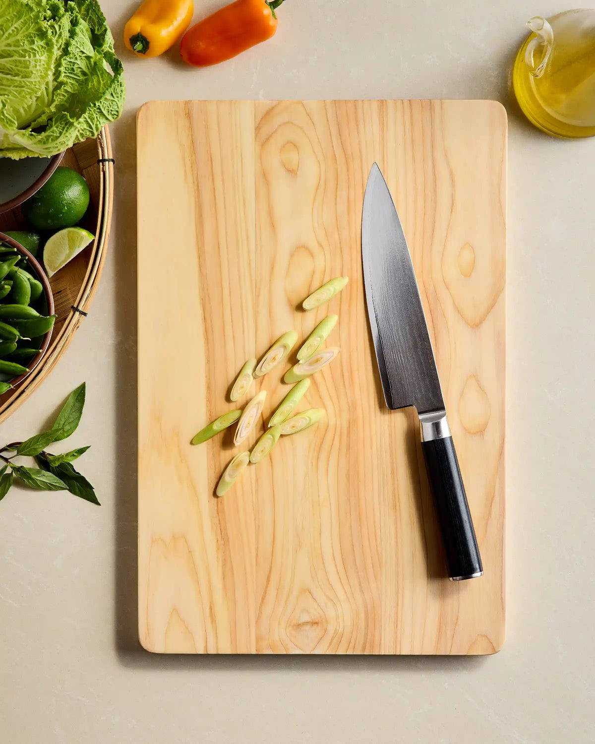 Hinoki Wood Cutting Boards, Set of 3
