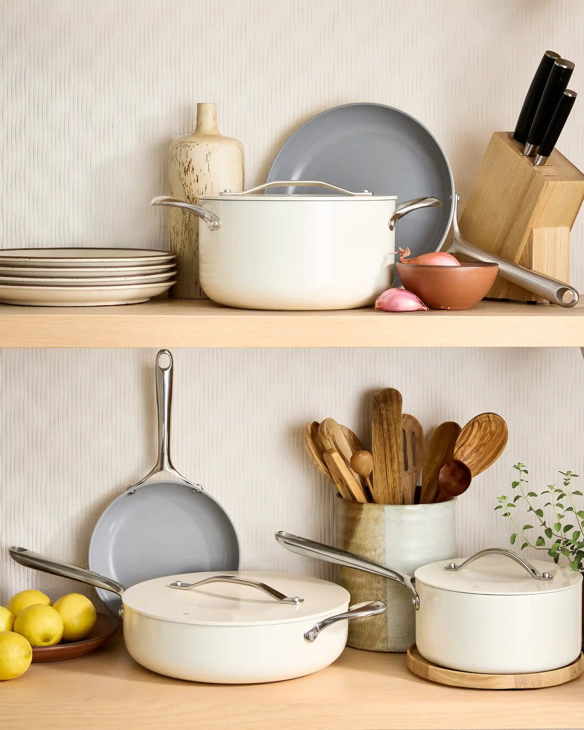 Ceramic Nonstick Saute Pan with Lid
