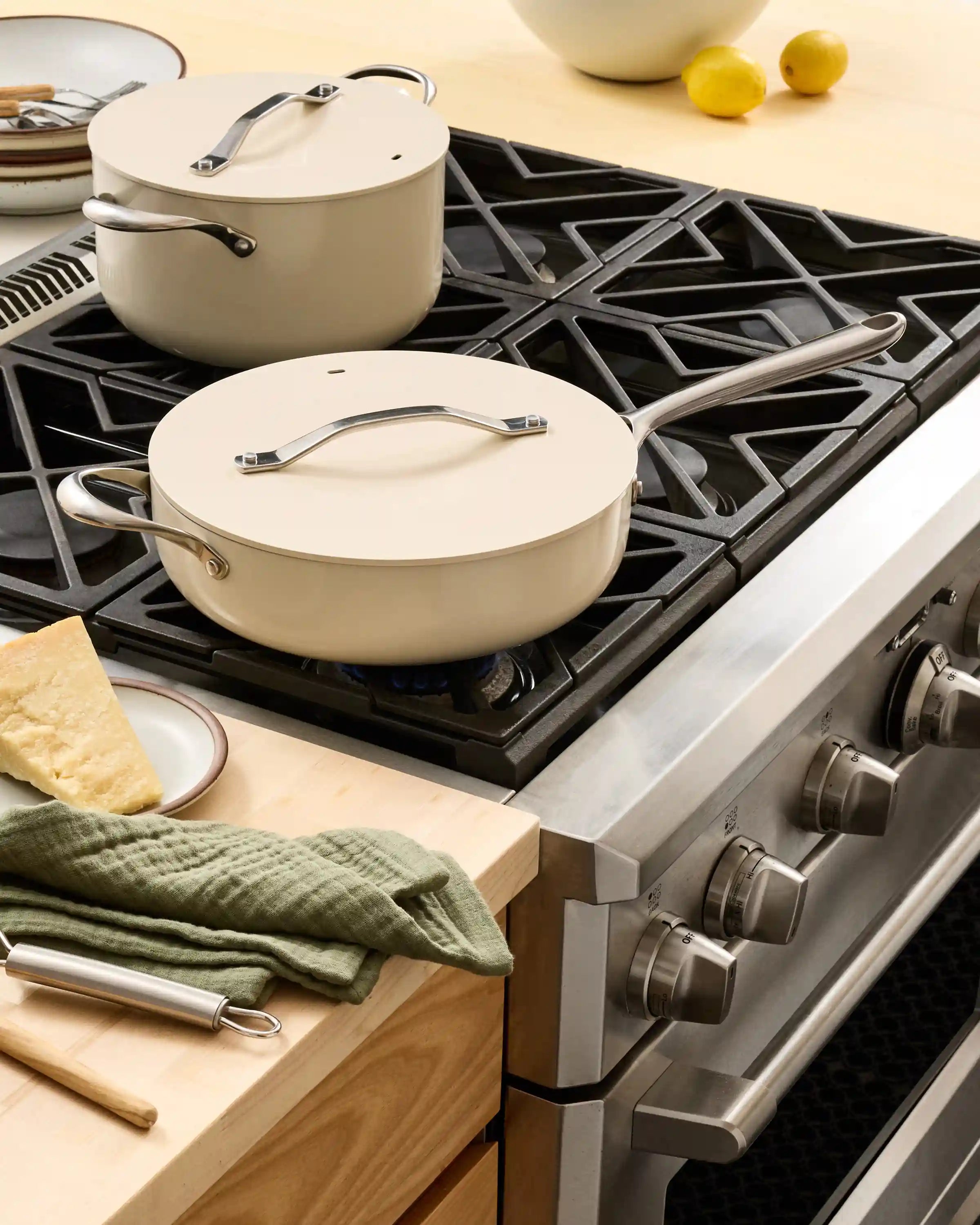 Ceramic Nonstick Saute Pan with Lid