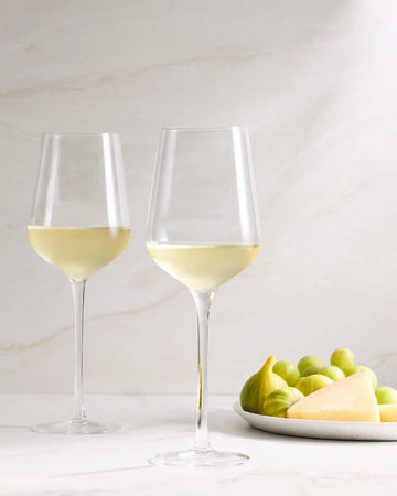 Mouth Blown White Wine Glass, Set of 4