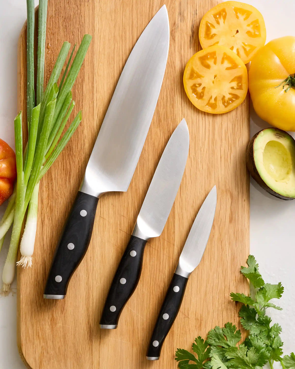 Fully Forged German Stainless Steel 3-Piece Knife Set