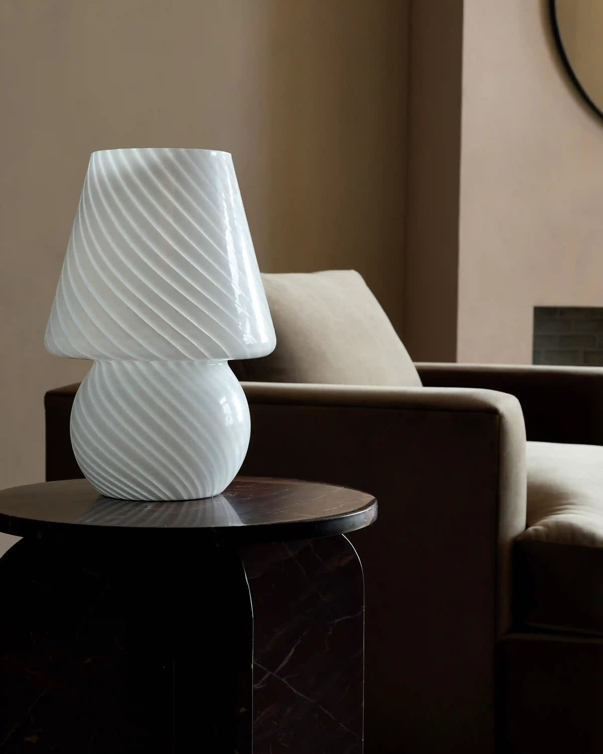 Swirled Glass Table Lamp