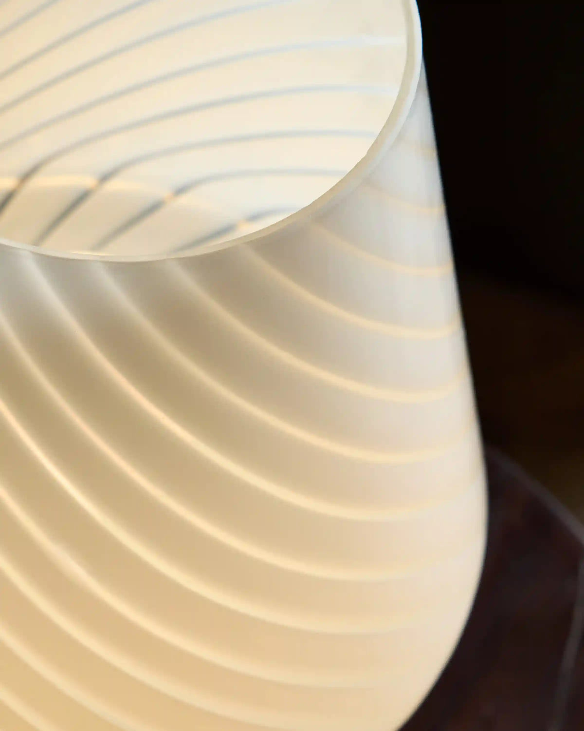Swirled Glass Table Lamp