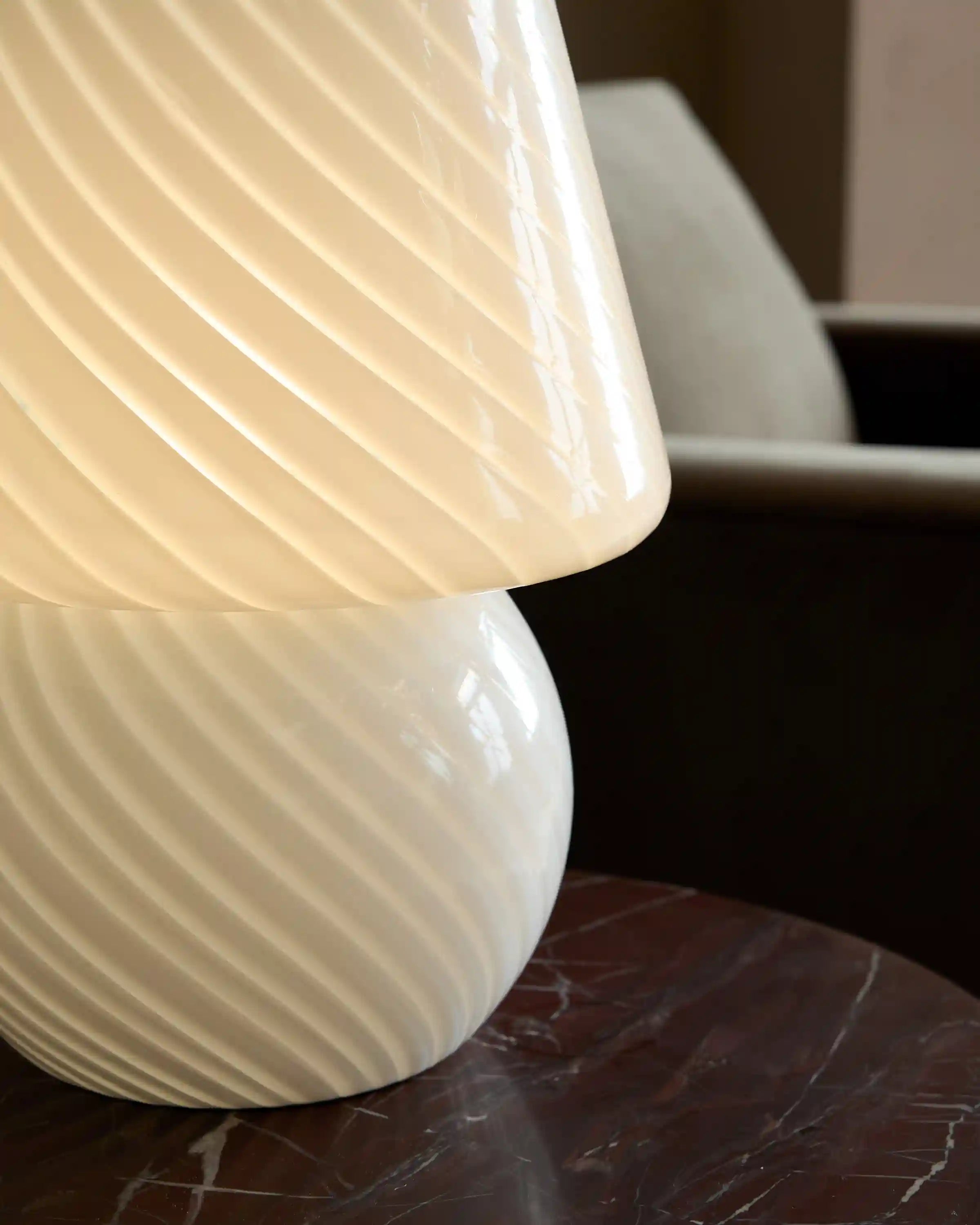 Swirled Glass Table Lamp