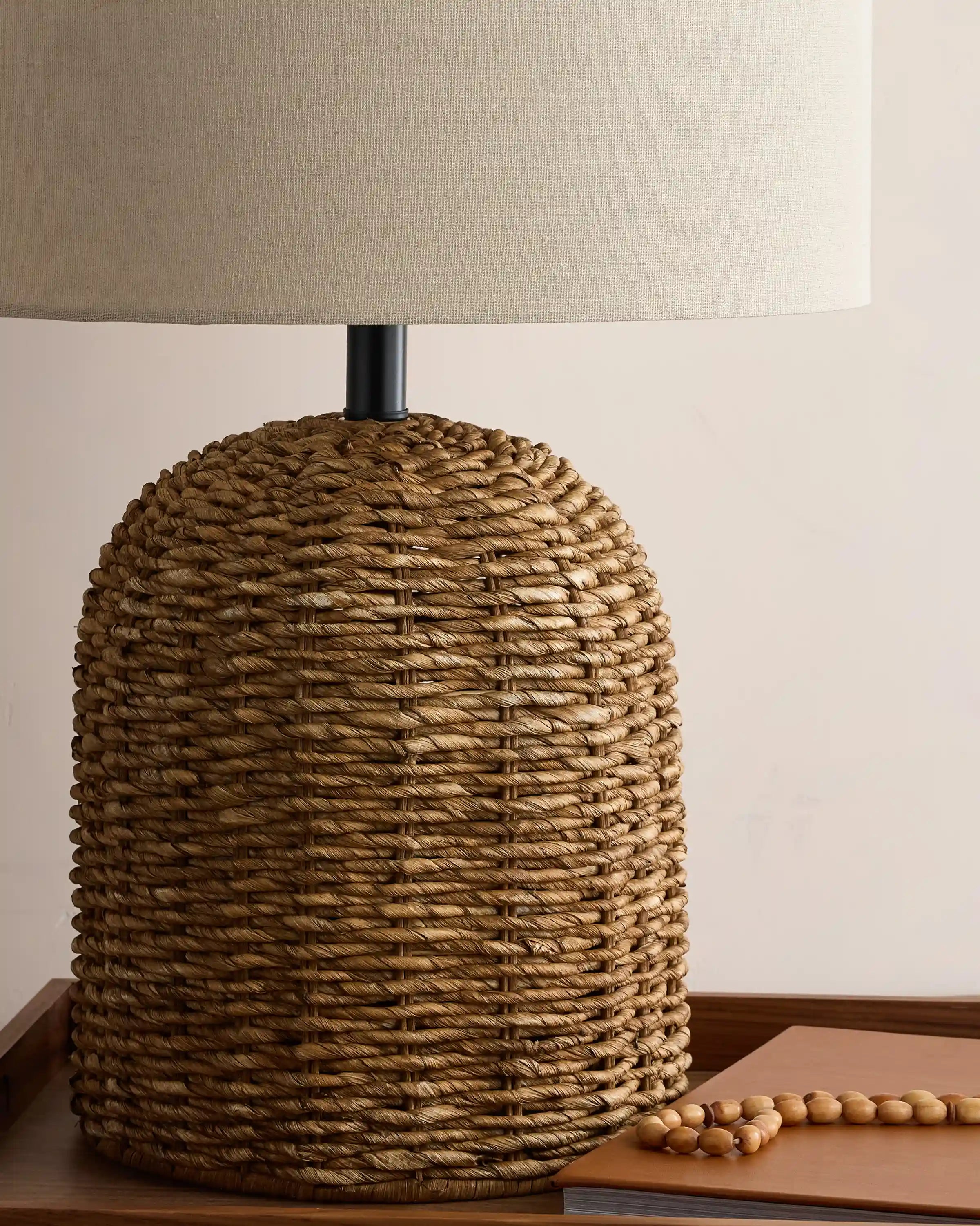 Arched Seagrass Table Lamp