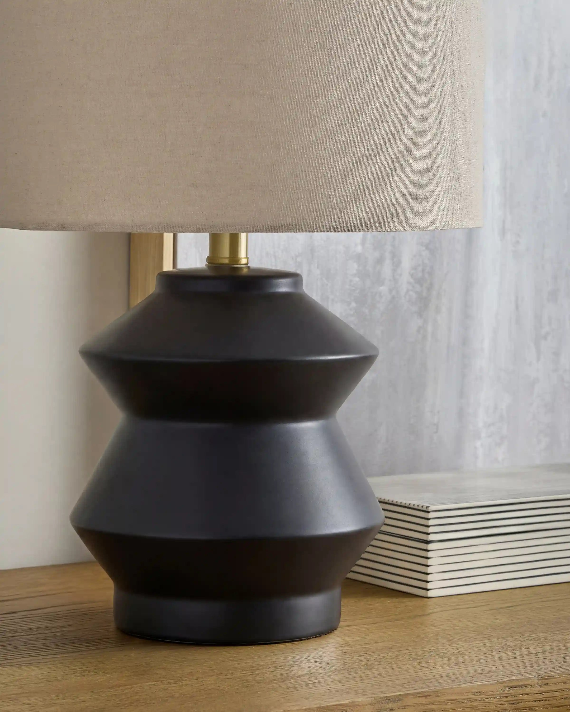 Geometric Ceramic Table Lamp