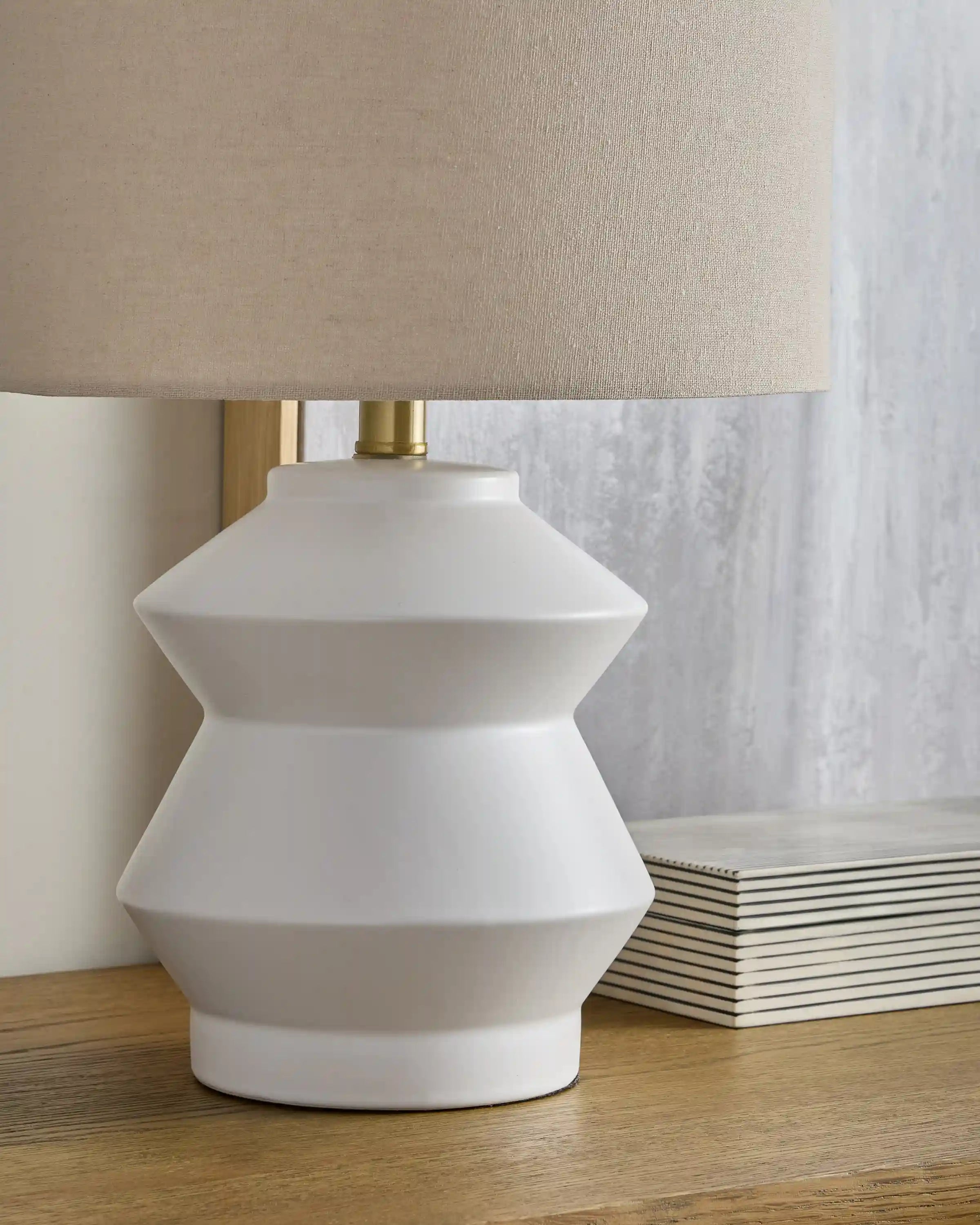 Geometric Ceramic Table Lamp