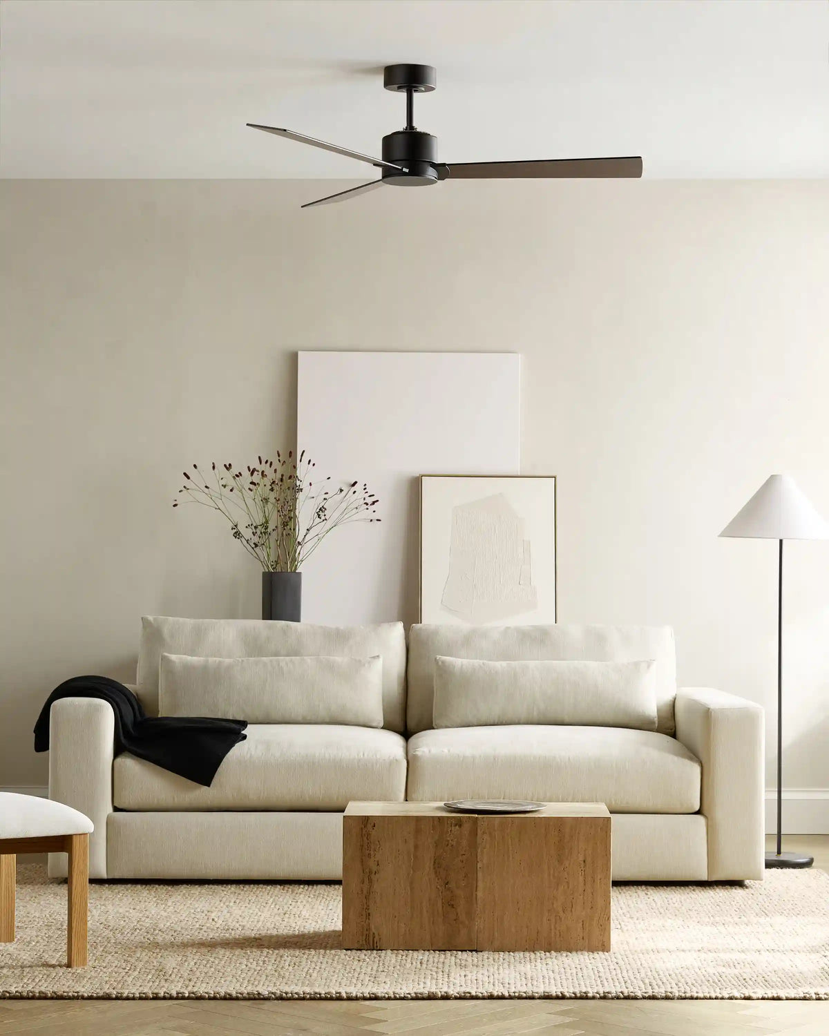 Minimalist Wood Blade Ceiling Fan