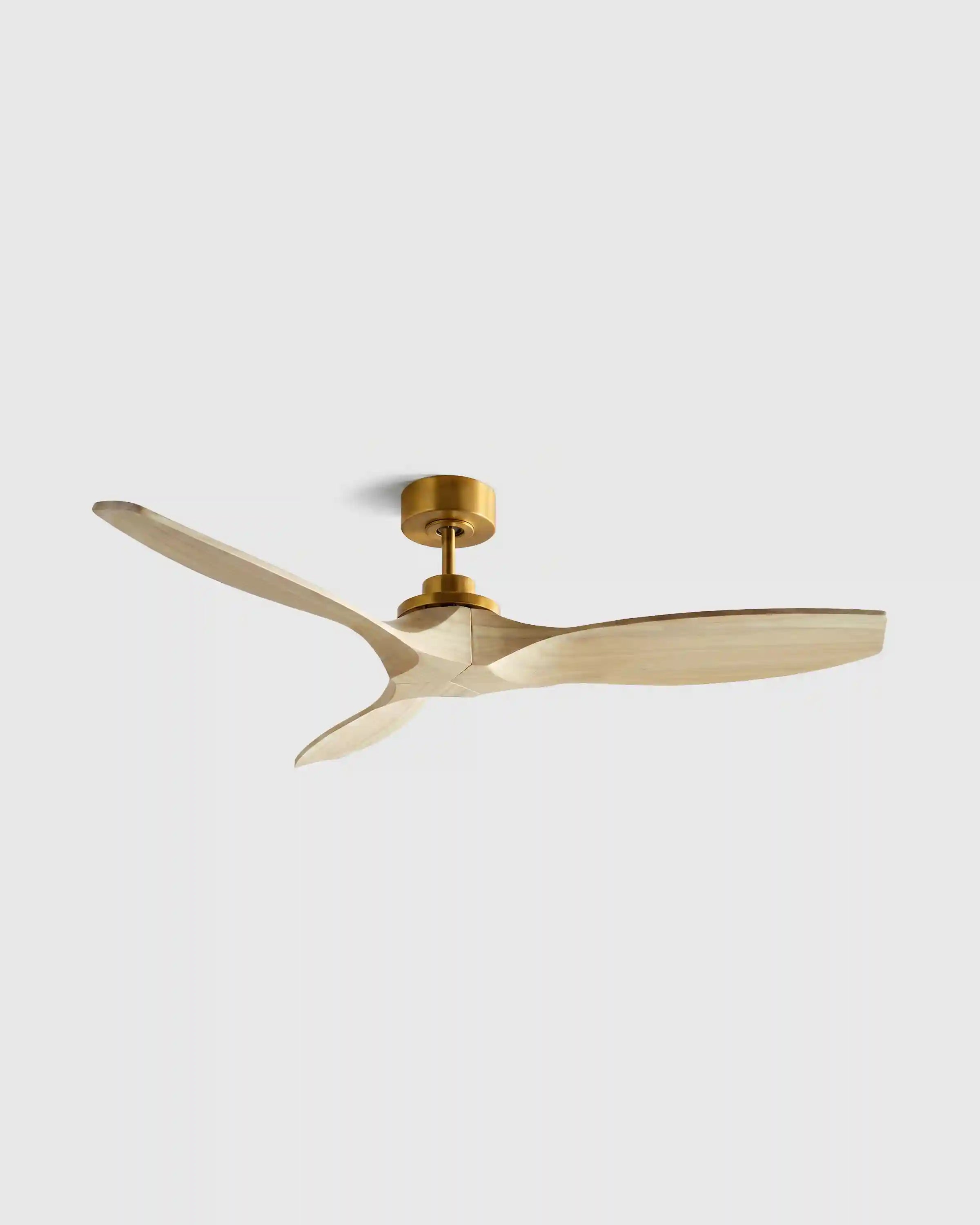Transitional Wood Blade Ceiling Fan