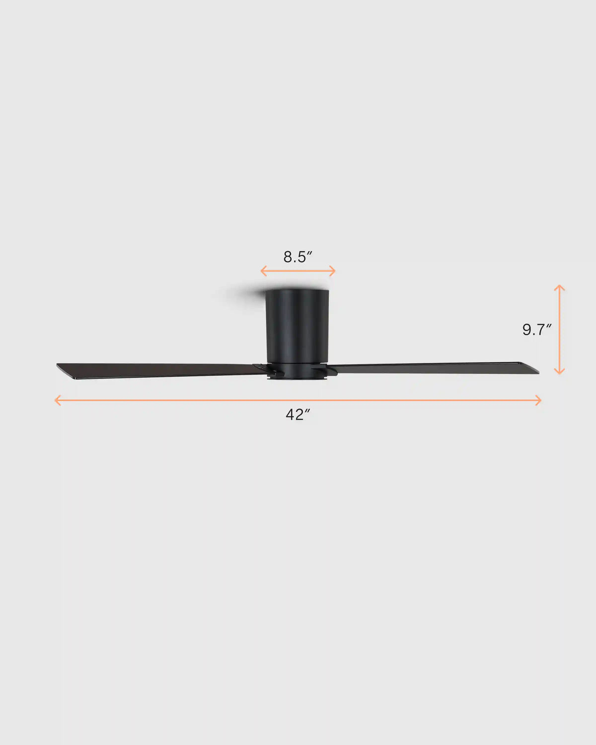Simple Metal Hugger LED Ceiling Fan