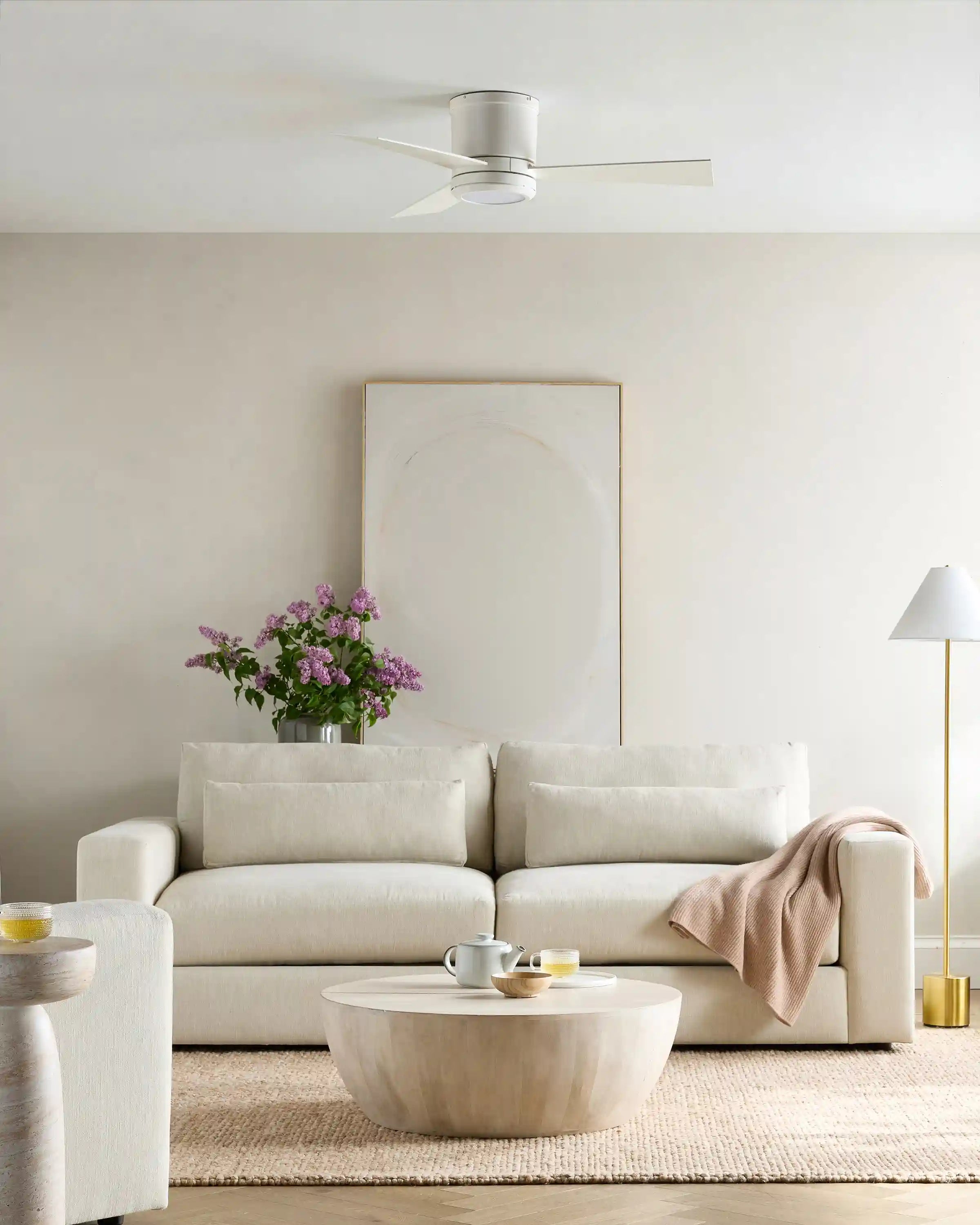 Simple Metal Hugger LED Ceiling Fan