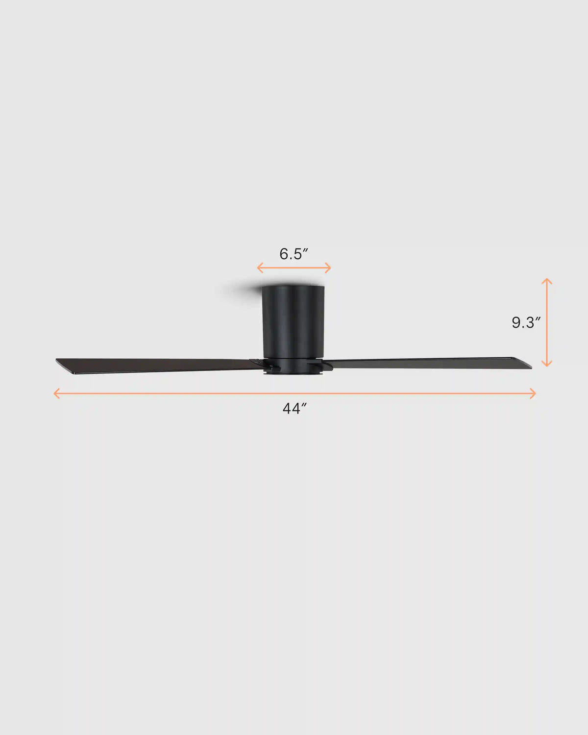 Minimalist Hugger Wood Blade Ceiling Fan