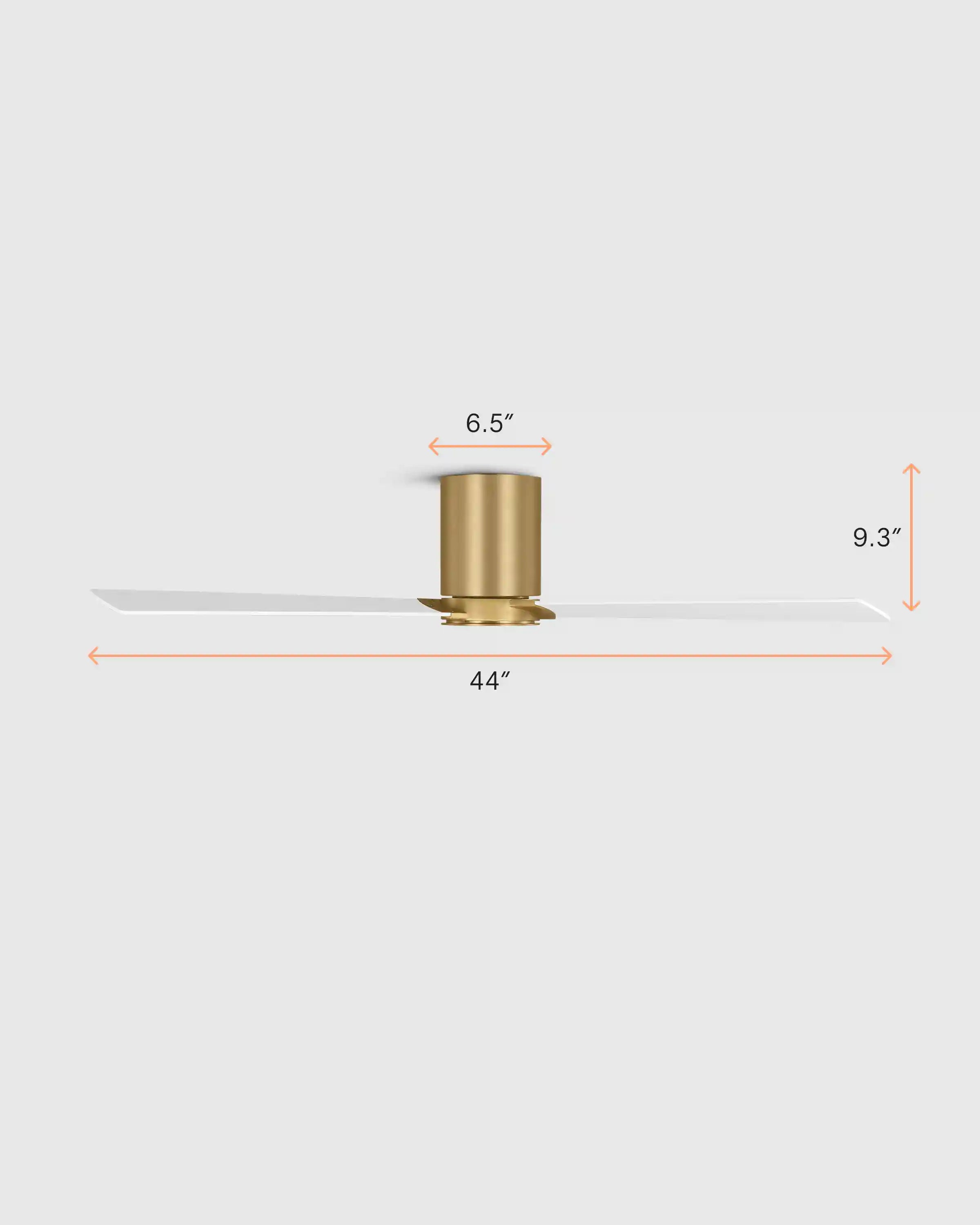 Minimalist Hugger Wood Blade Ceiling Fan