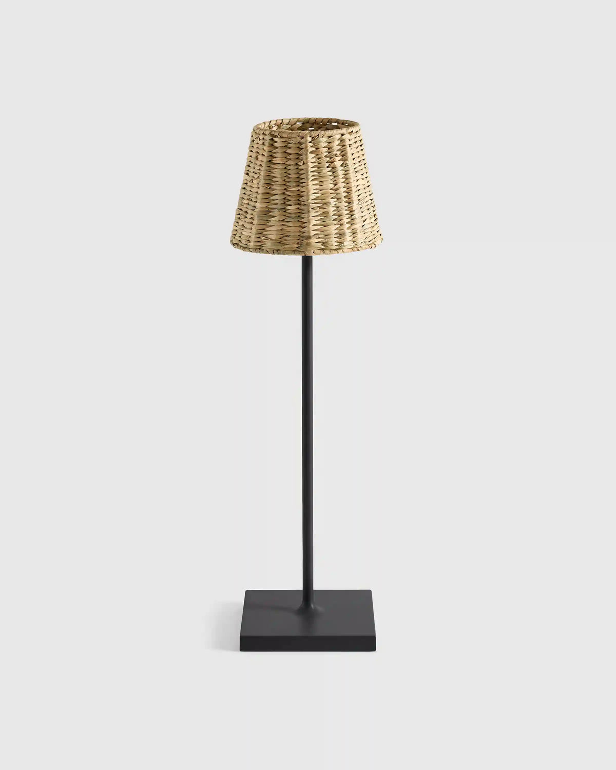 Poldina Pro Rechargeable Table Lamp with Seagrass Shade by Zafferano