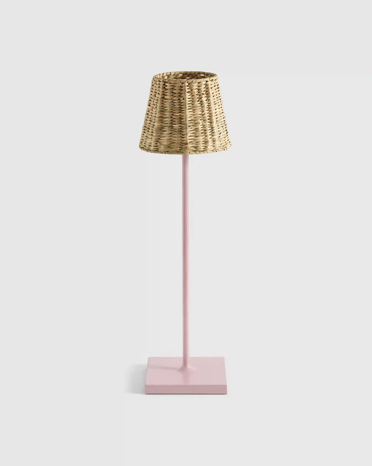 Poldina Pro Rechargeable Table Lamp with Seagrass Shade by Zafferano