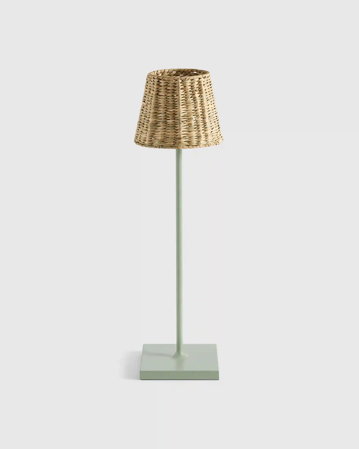 Poldina Pro Rechargeable Table Lamp with Seagrass Shade by Zafferano