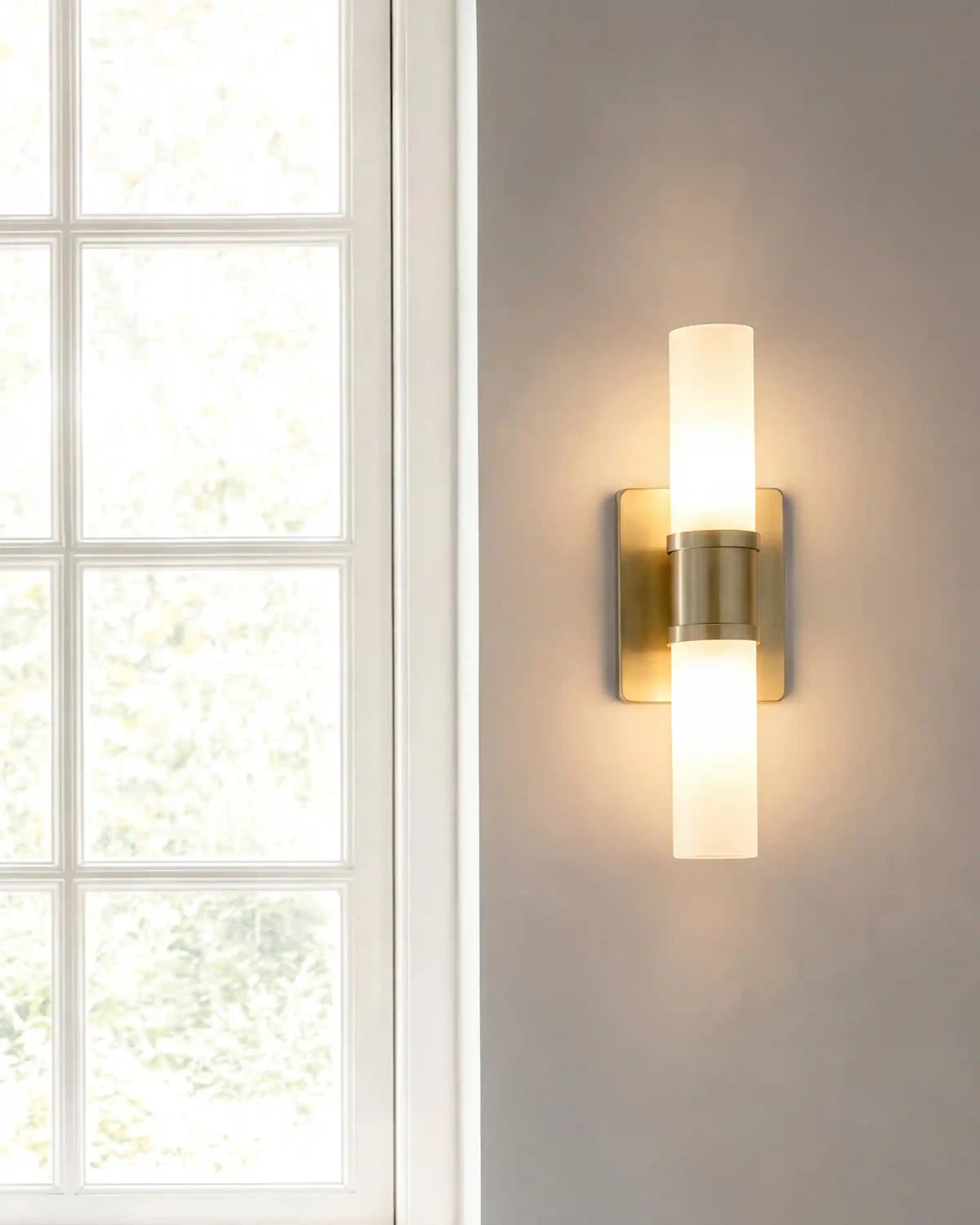 Cuff Glass Vanity Sconce