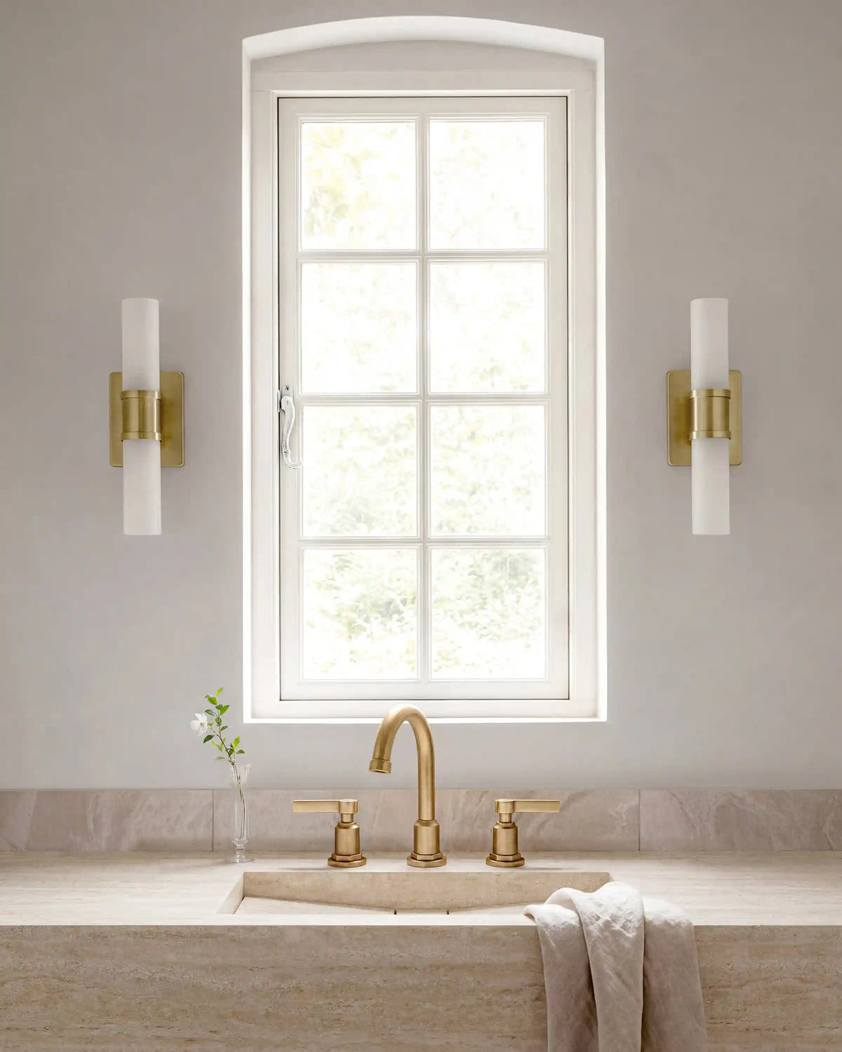 Cuff Glass Vanity Sconce