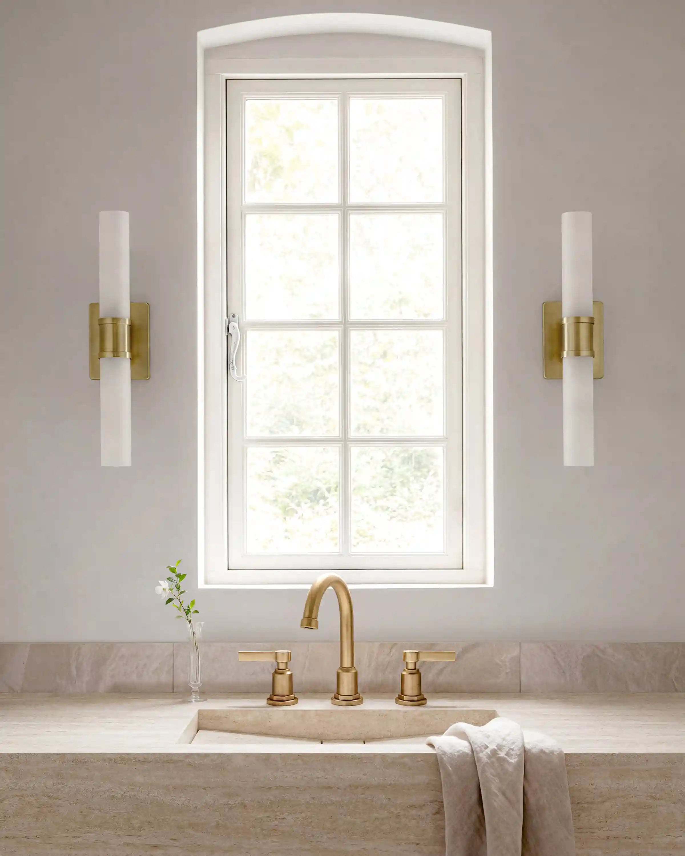 Cuff Glass Vanity Sconce