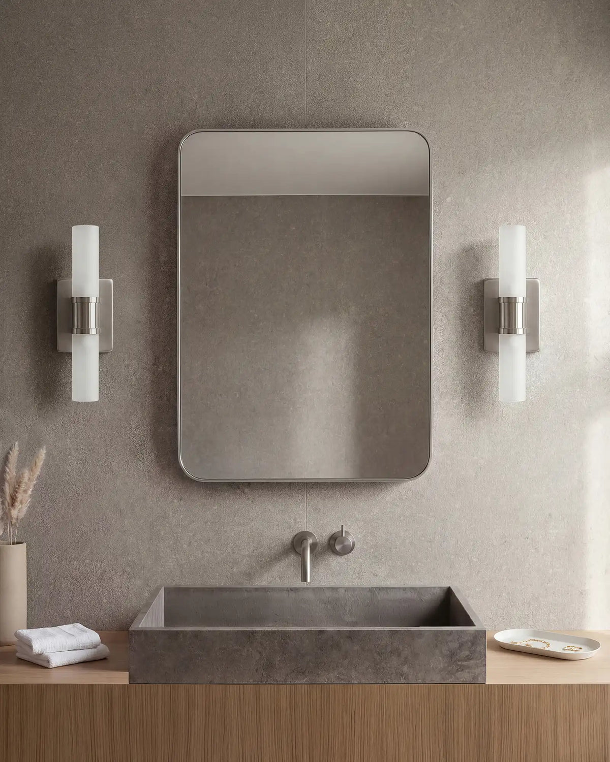 Cuff Glass Vanity Sconce