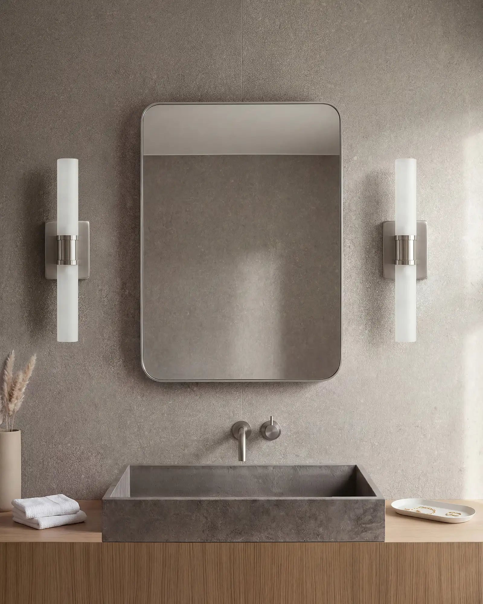 Cuff Glass Vanity Sconce