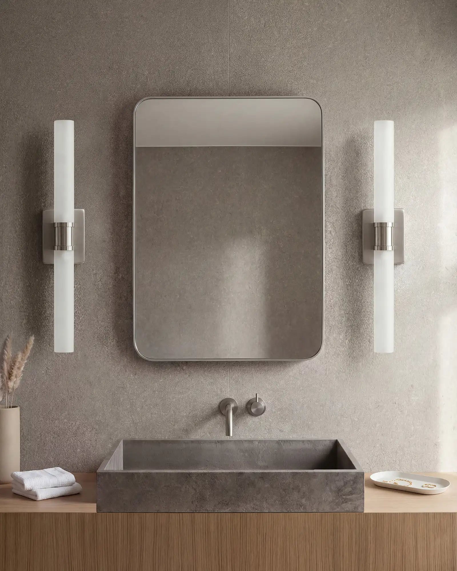 Cuff Glass Vanity Sconce