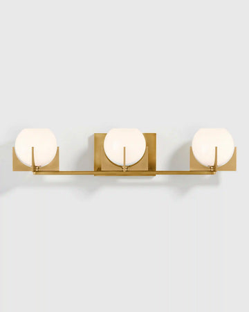 Deco Glass Globe Vanity Sconce