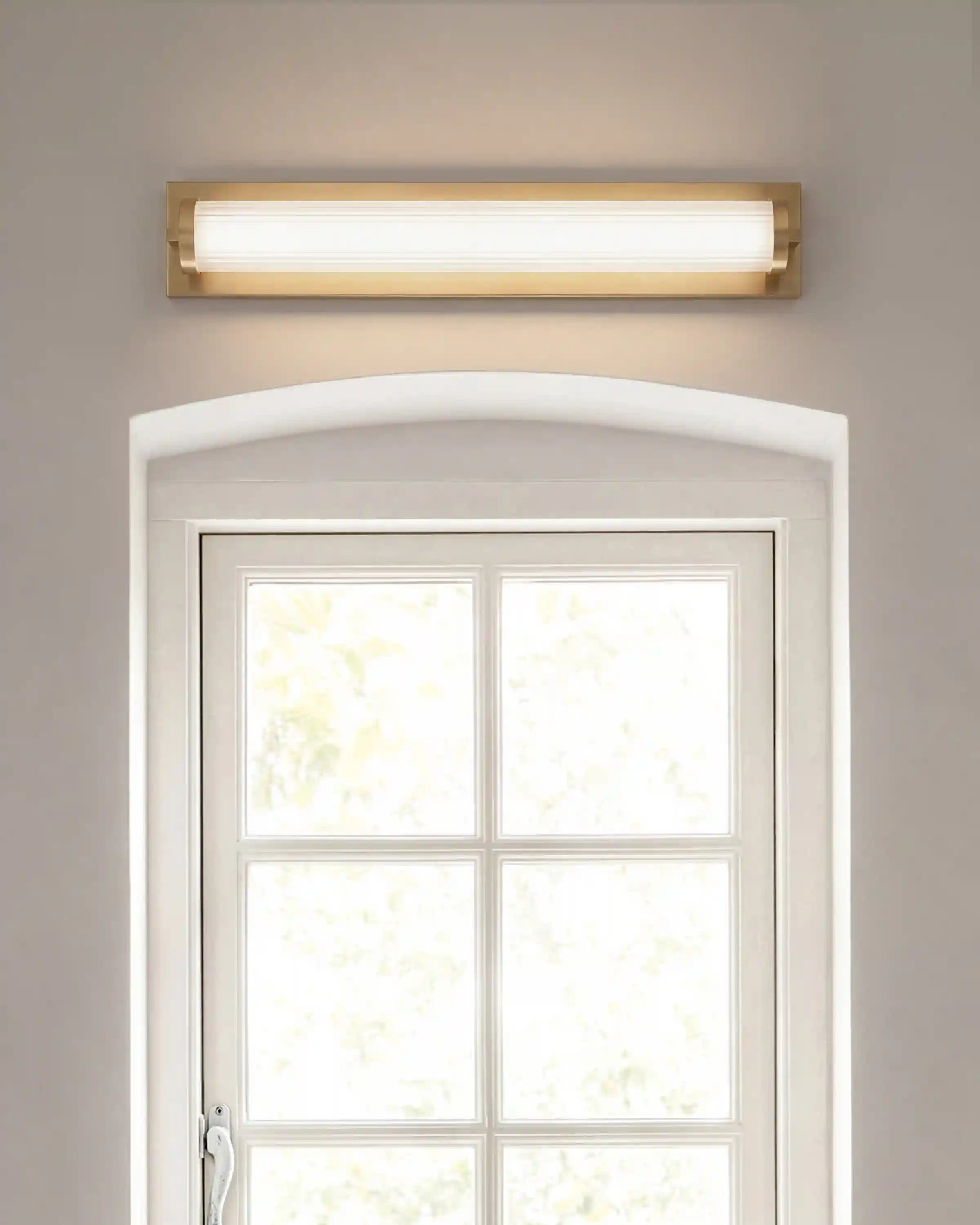 Ribbed Steel LED Vanity Sconce