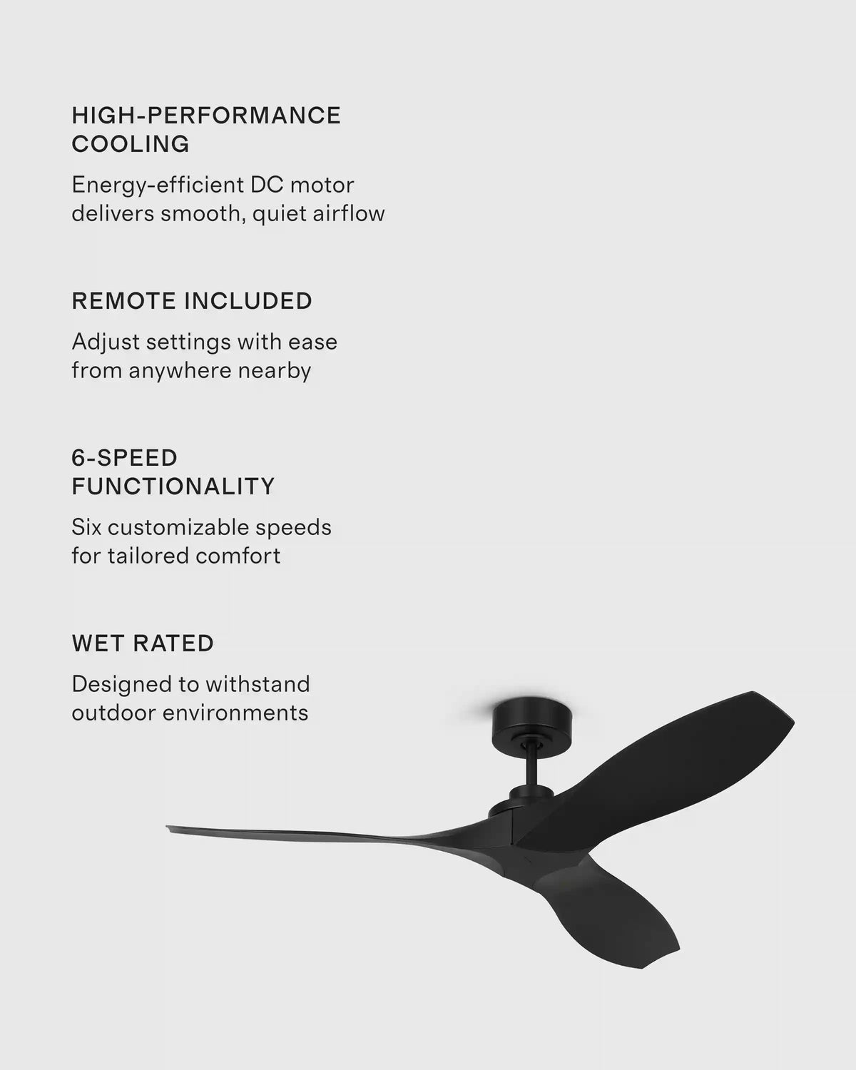 Outdoor Transitional Ceiling Fan