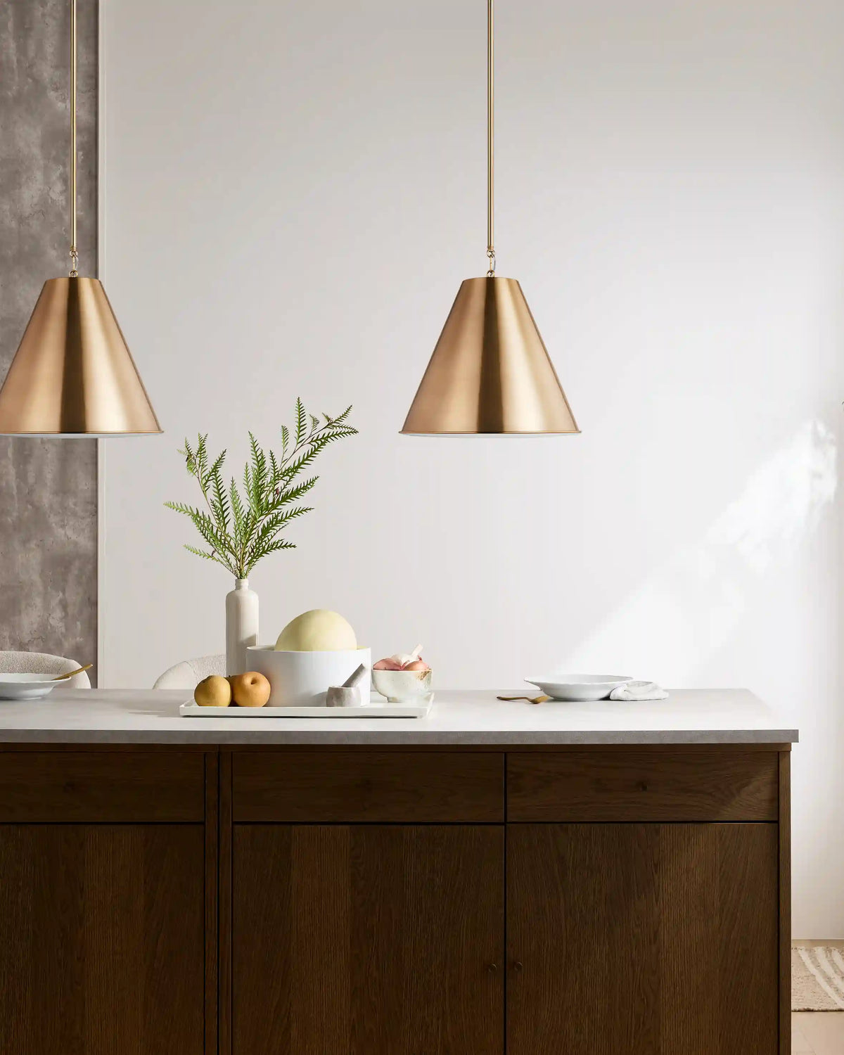 Tapered Steel Shade Pendant Light