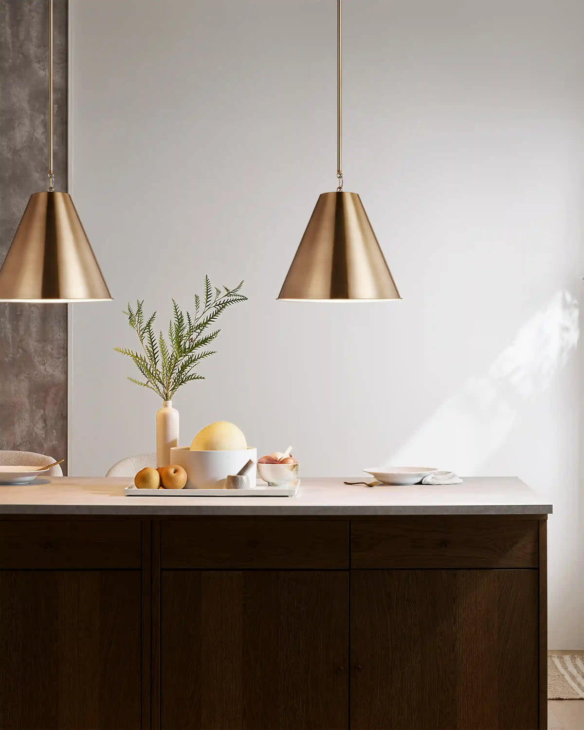 Tapered Steel Shade Pendant Light