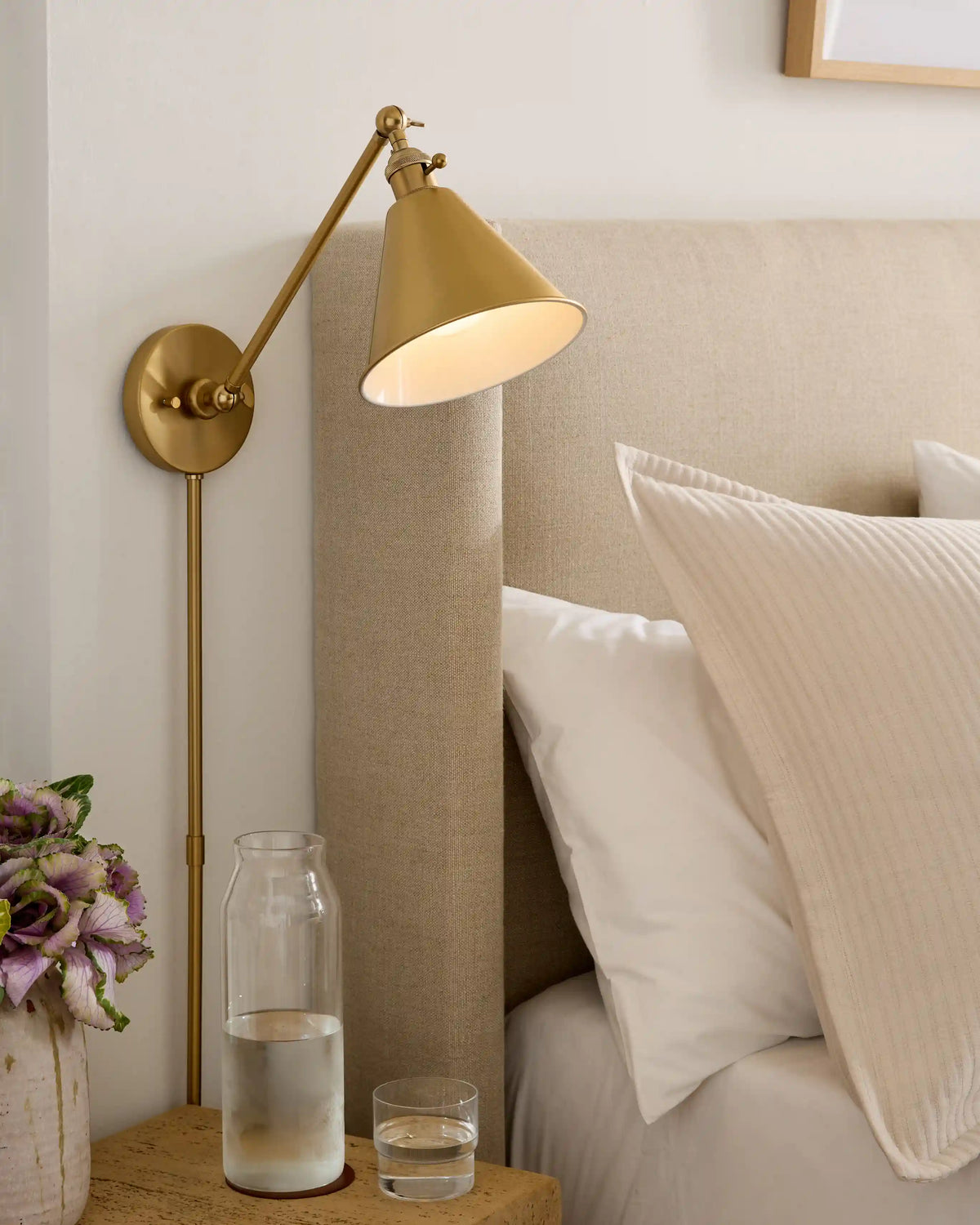 Articulating Single Arm Steel Wall Sconce
