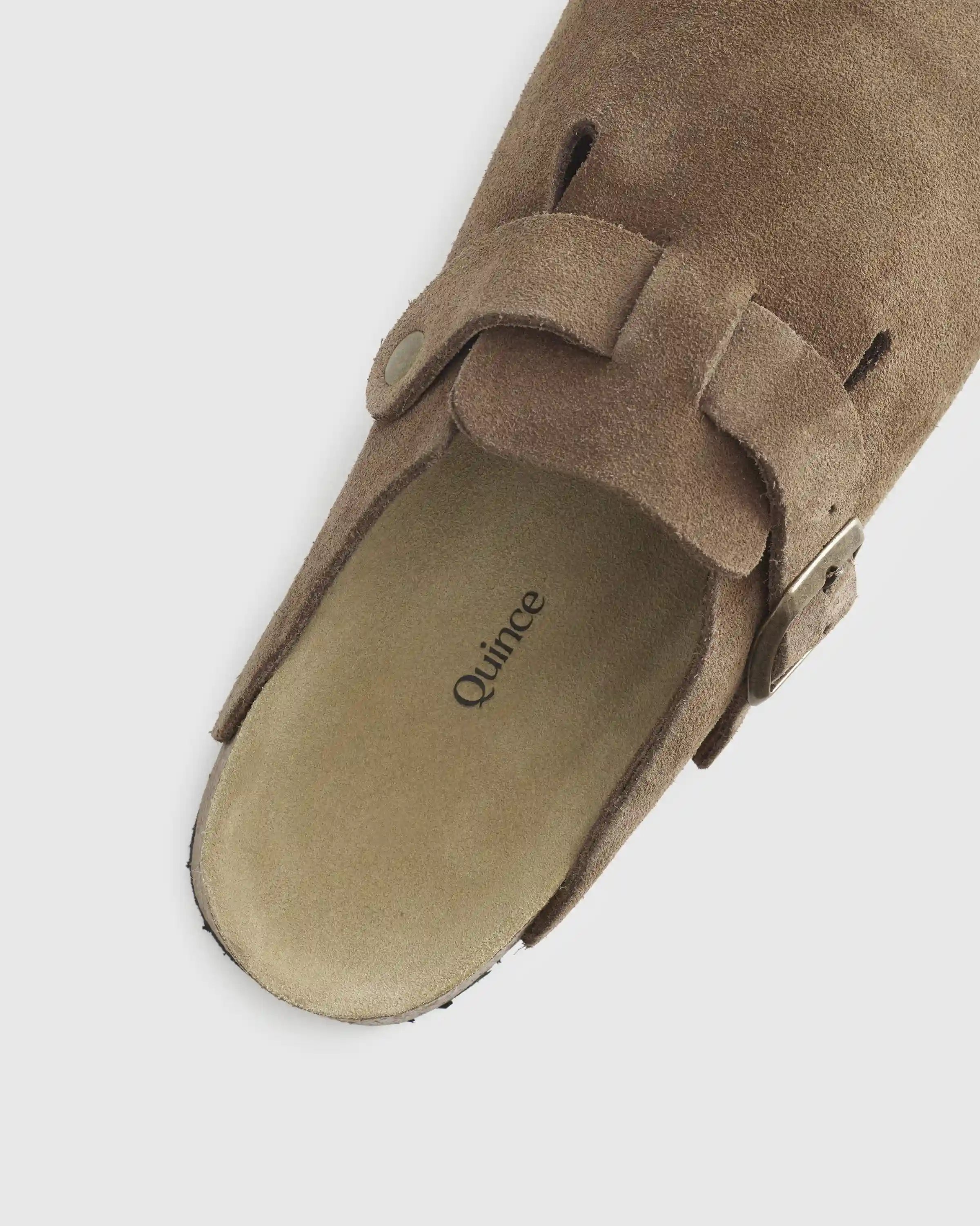 Water Repellent Suede Clog Mule