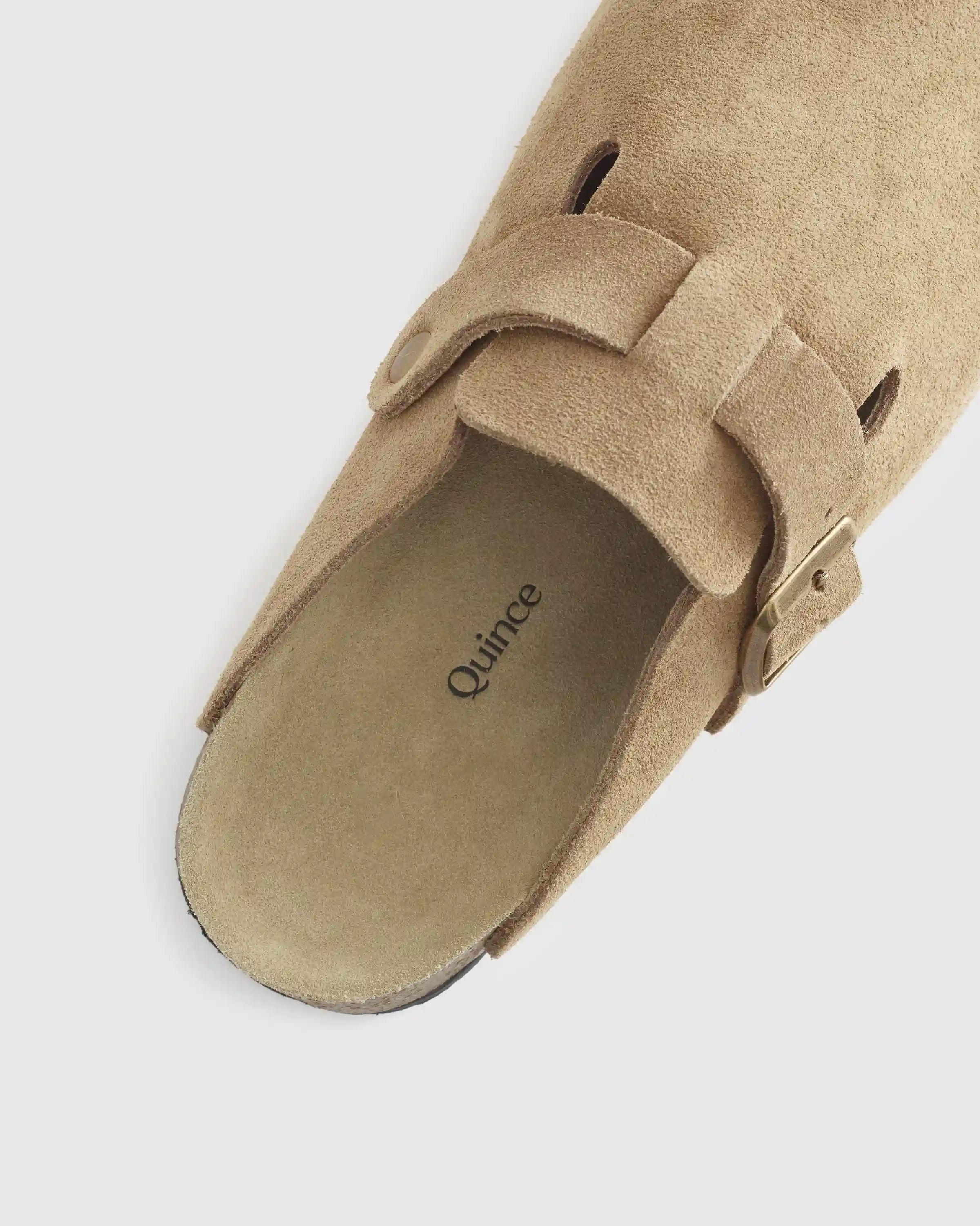 Water Repellent Suede Clog Mule