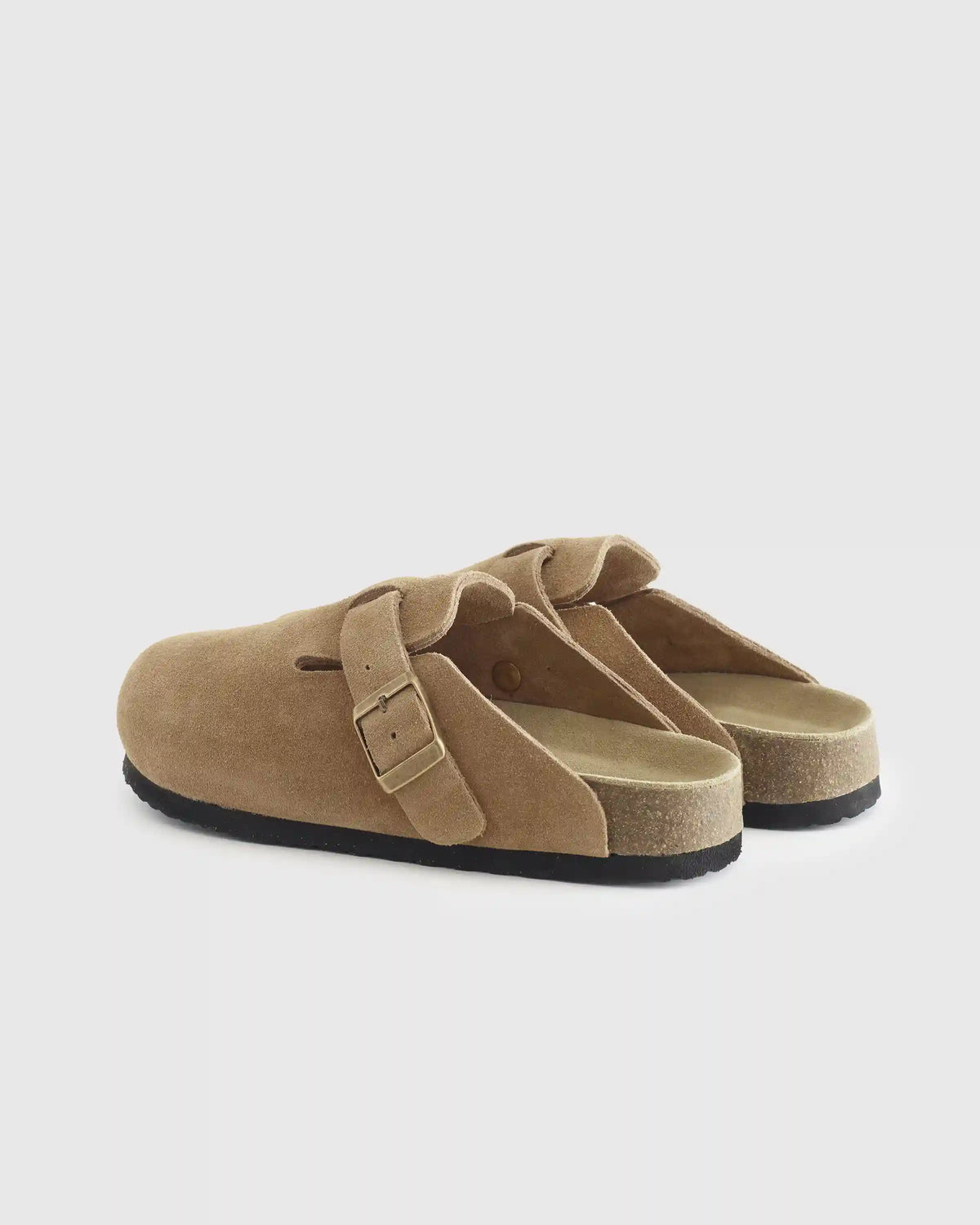 Water Repellent Suede Clog Mule