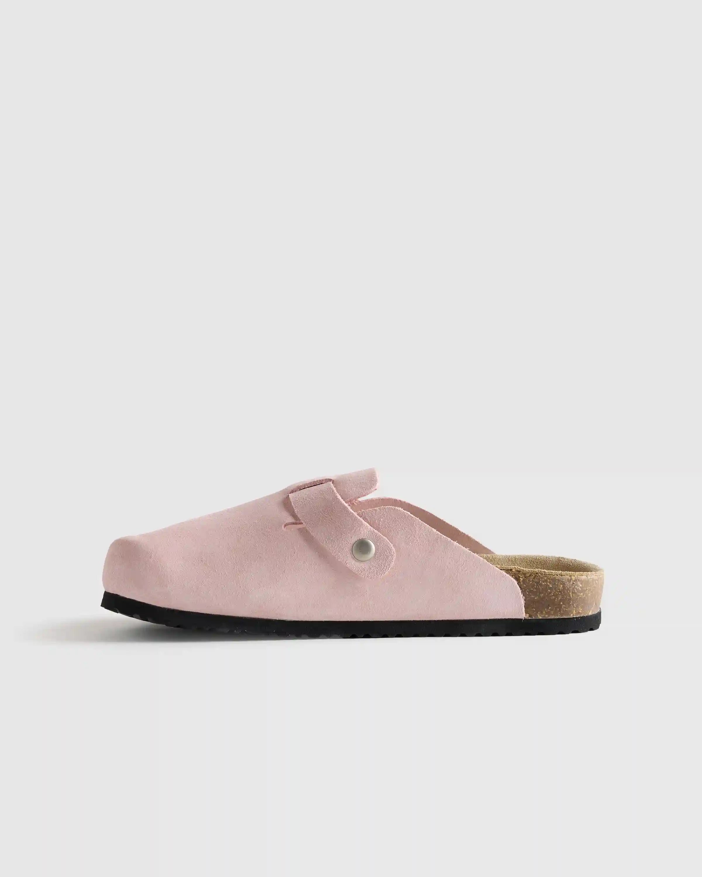 Water Repellent Suede Clog Mule