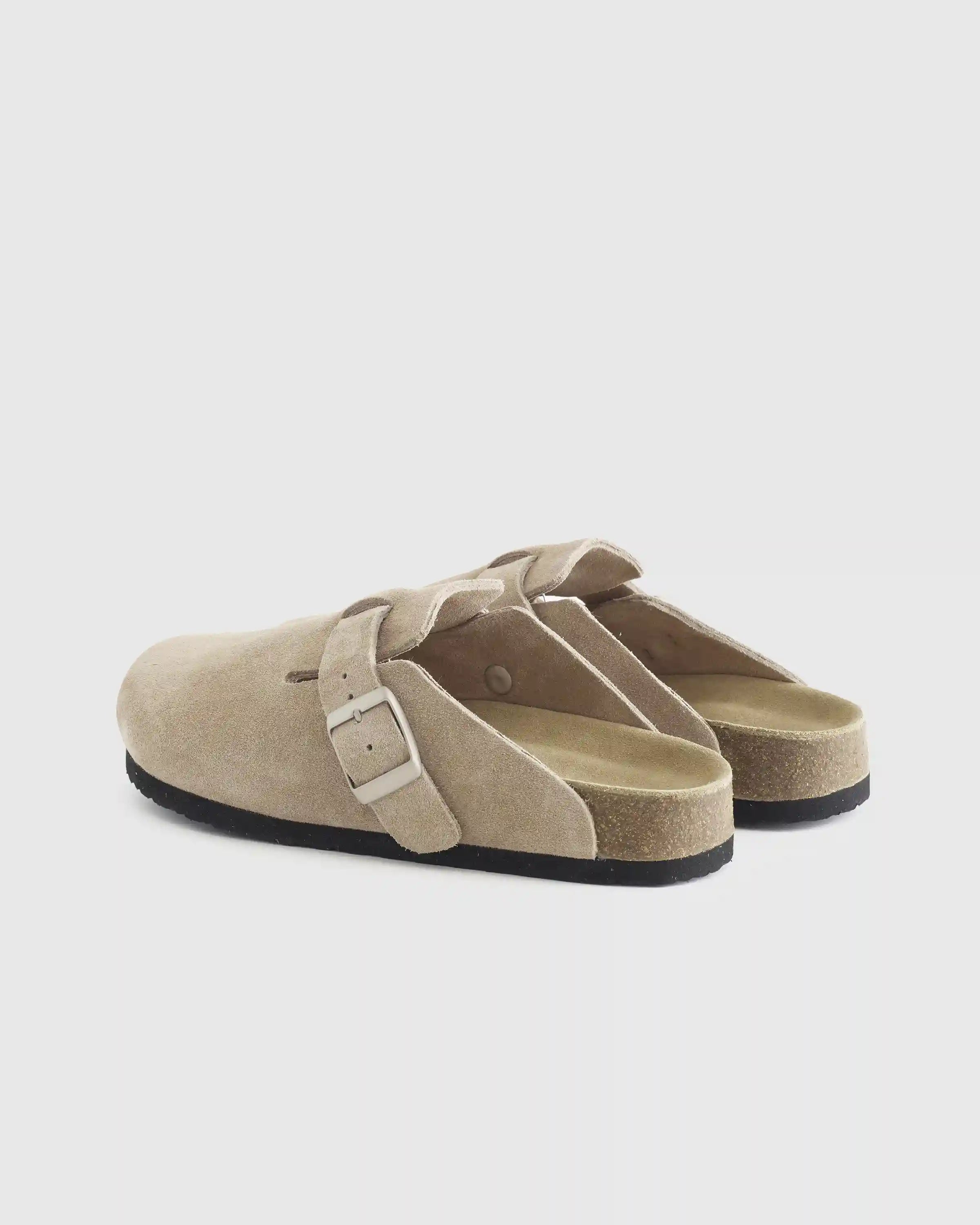 Water Repellent Suede Clog Mule